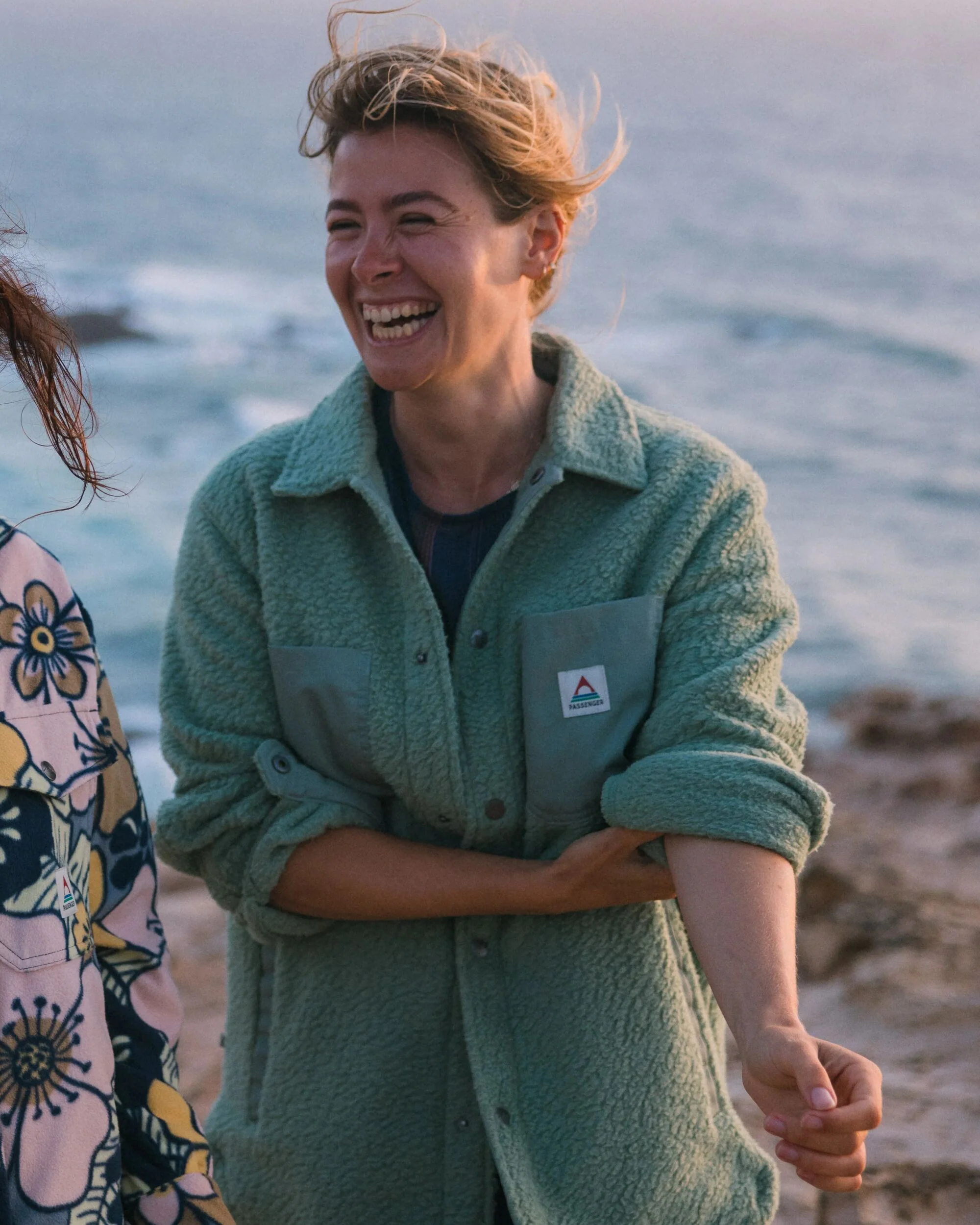Rappel Sherpa Oversized Shirt - Pistachio - Image 6