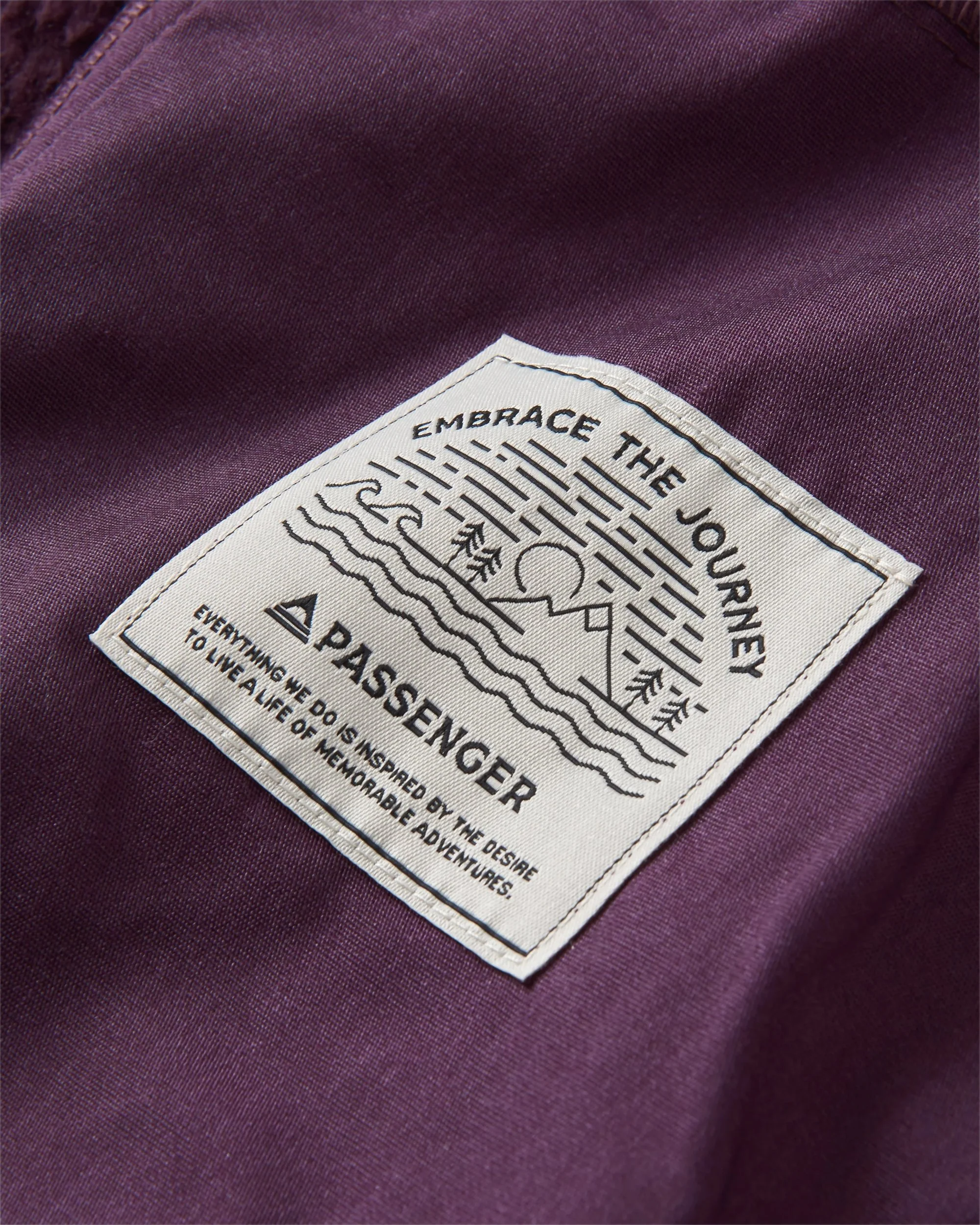 Rappel Sherpa Oversized Shirt - Deep Plum - Image 2