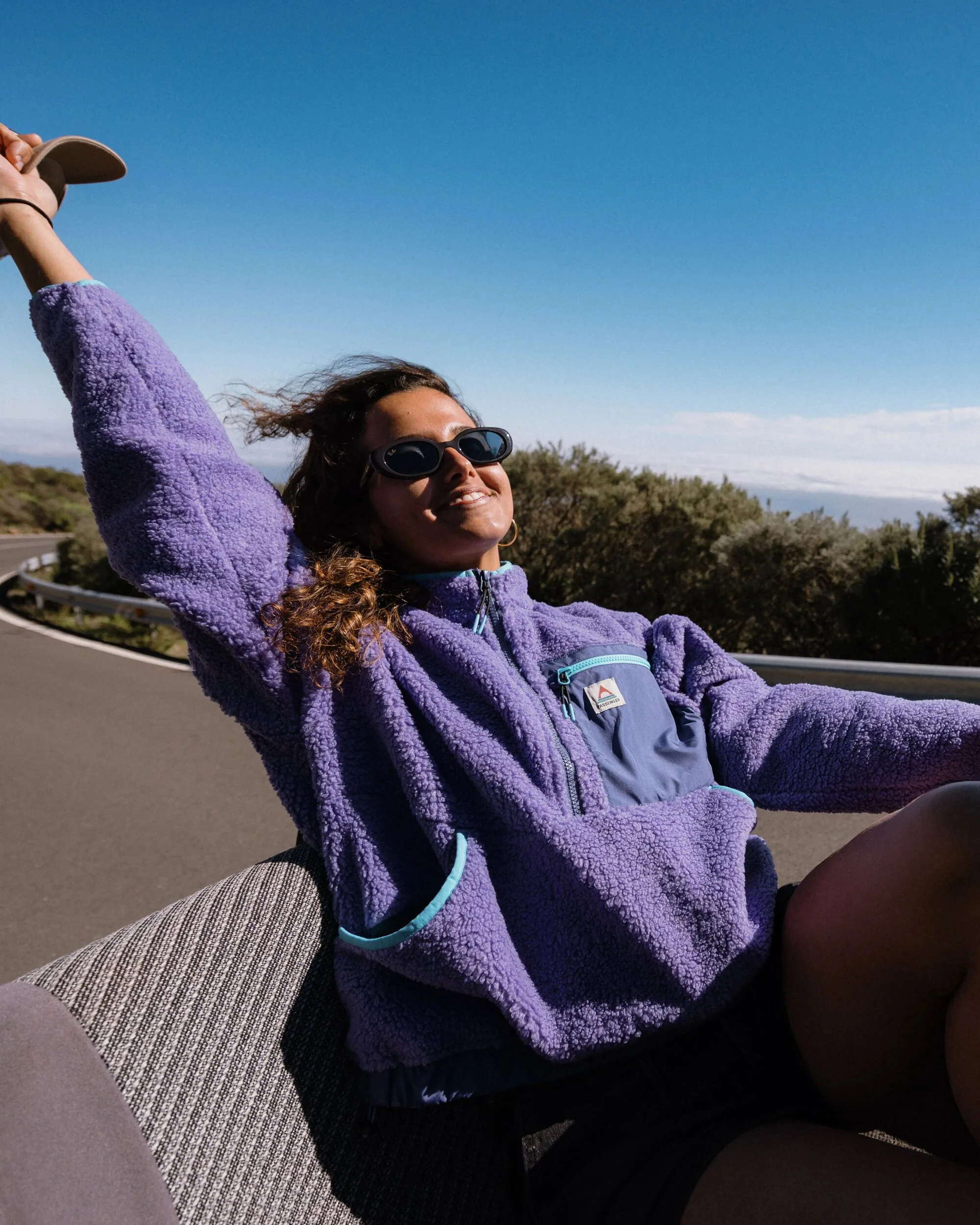 Ravi Sherpa Fleece - Retro Purple - Image 5