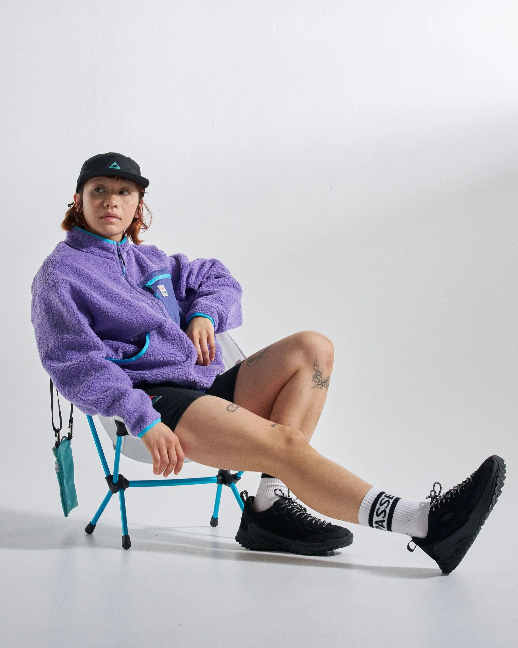 Ravi Sherpa Fleece - Retro Purple - Image 7