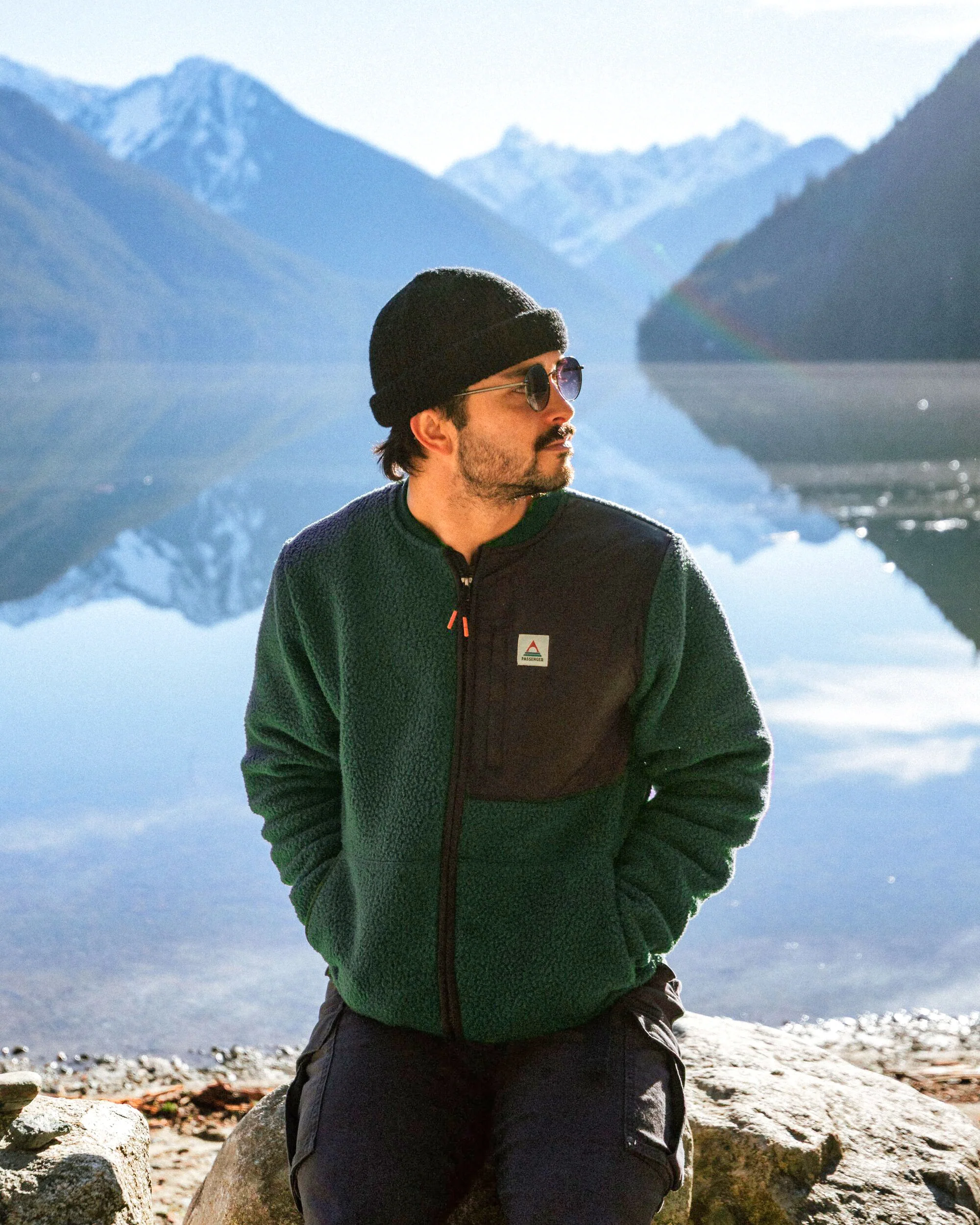Reconnect Sherpa Fleece - Dark Fern - Image 2
