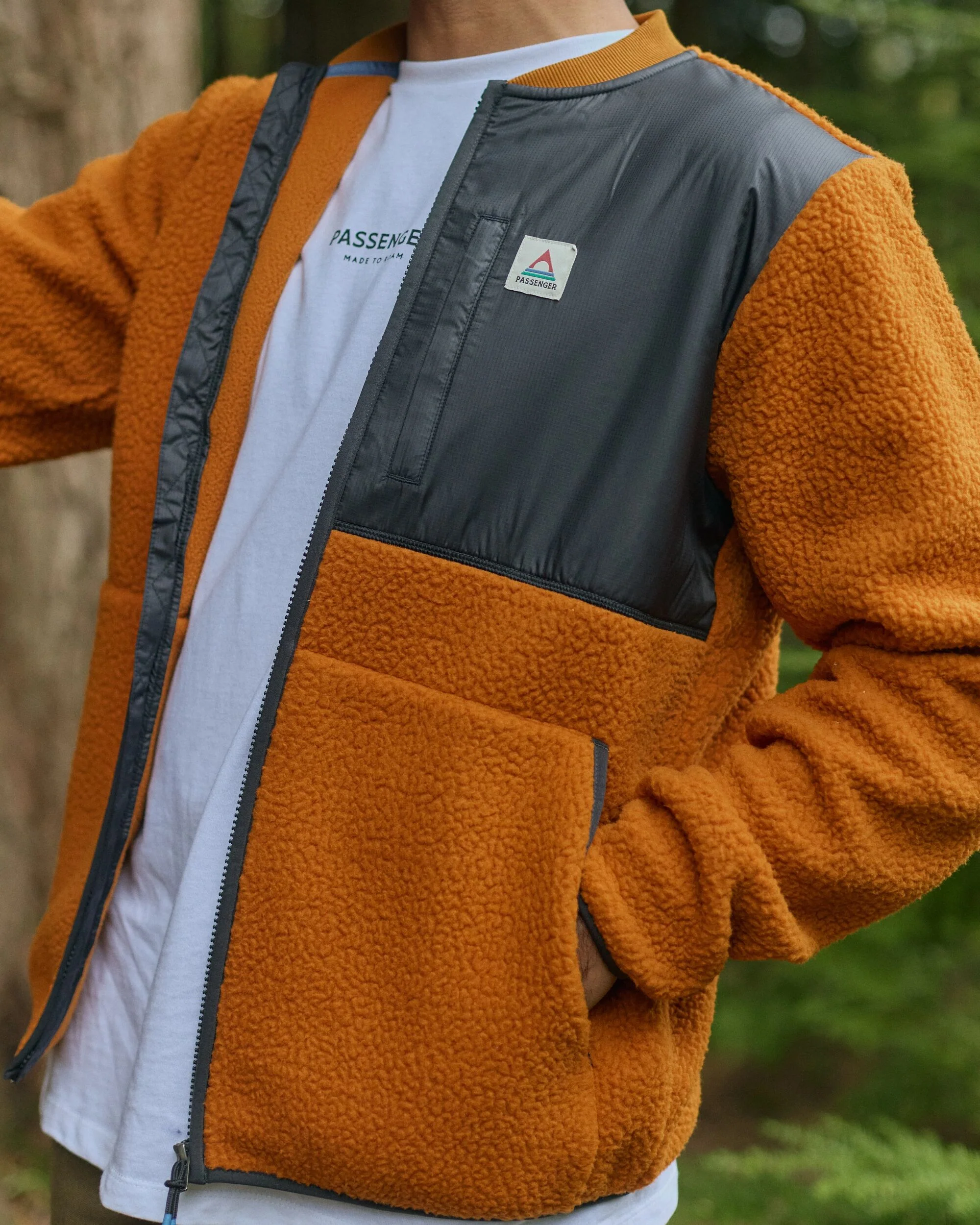 Reconnect Sherpa Fleece - Retro Orange - Image 3