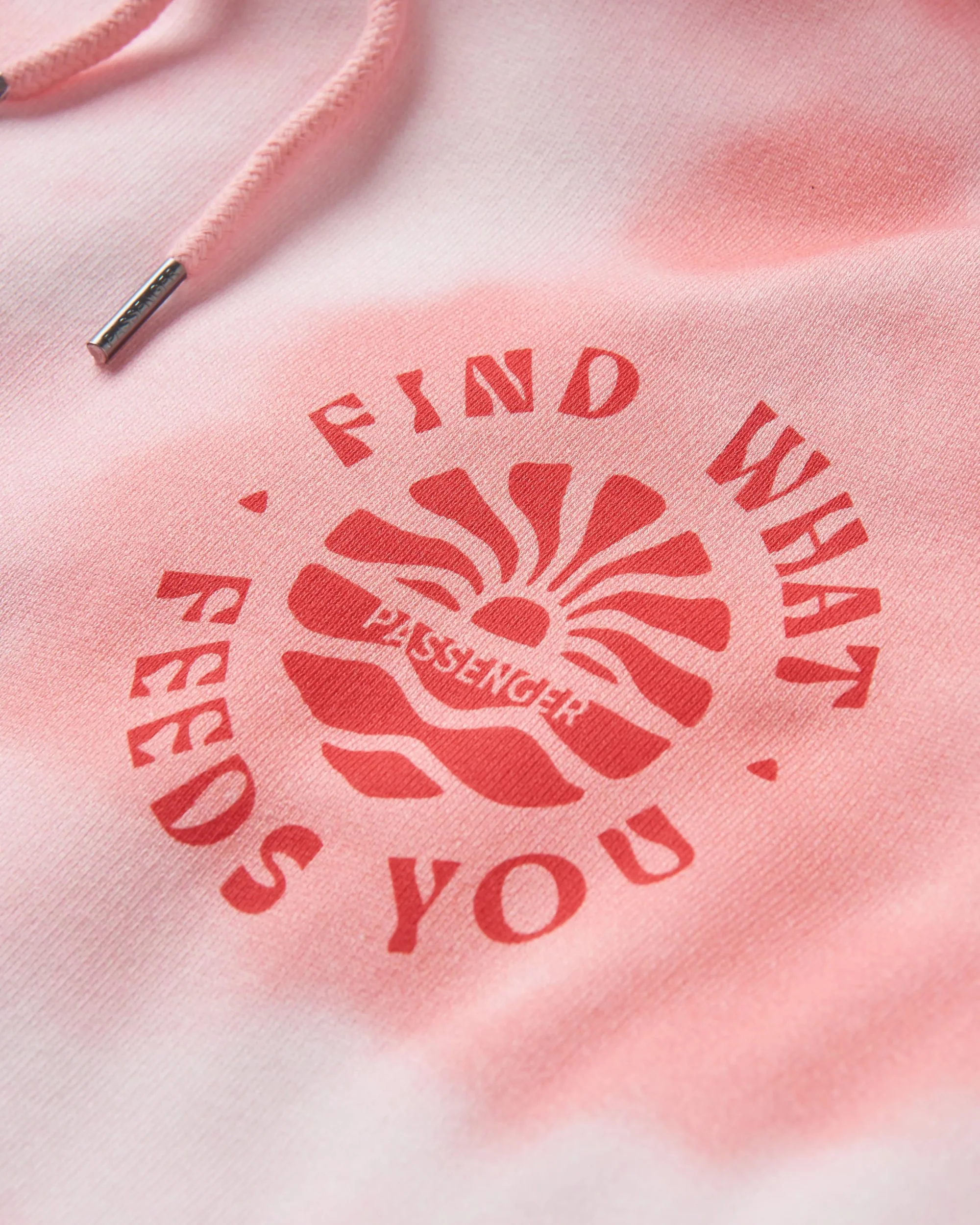 Rediscover Printed Hoodie - Tie Dye Shell Pink - Image 7
