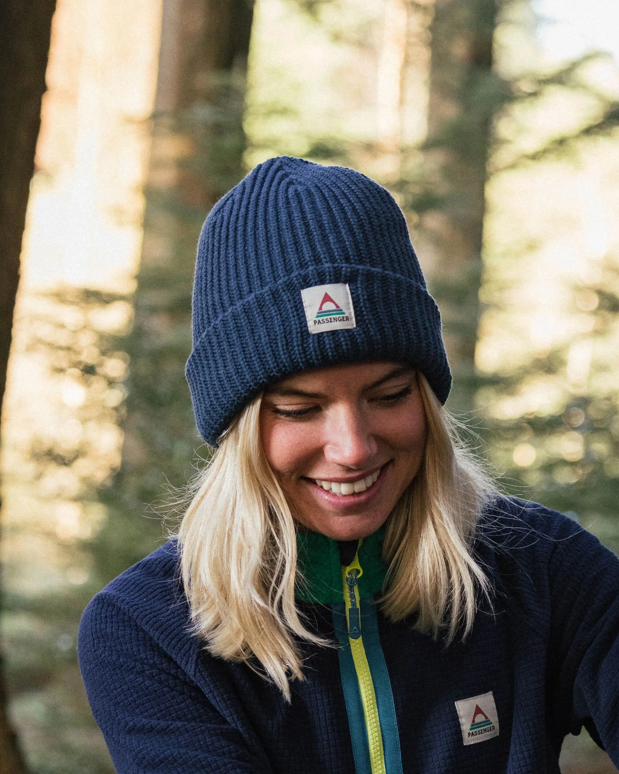 Beechwood Fleece Lined Beanie - Tidal Blue - Image 2