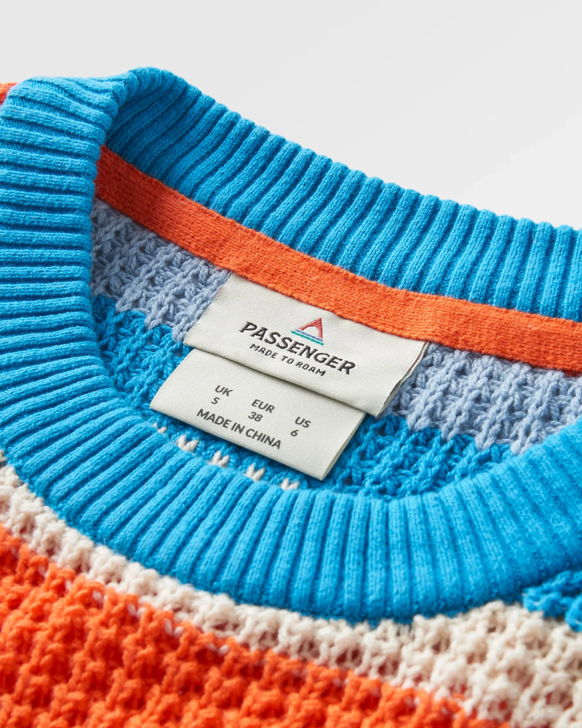 Reflection Stripey Jumper - Ember Orange Multi Stripe - Image 2