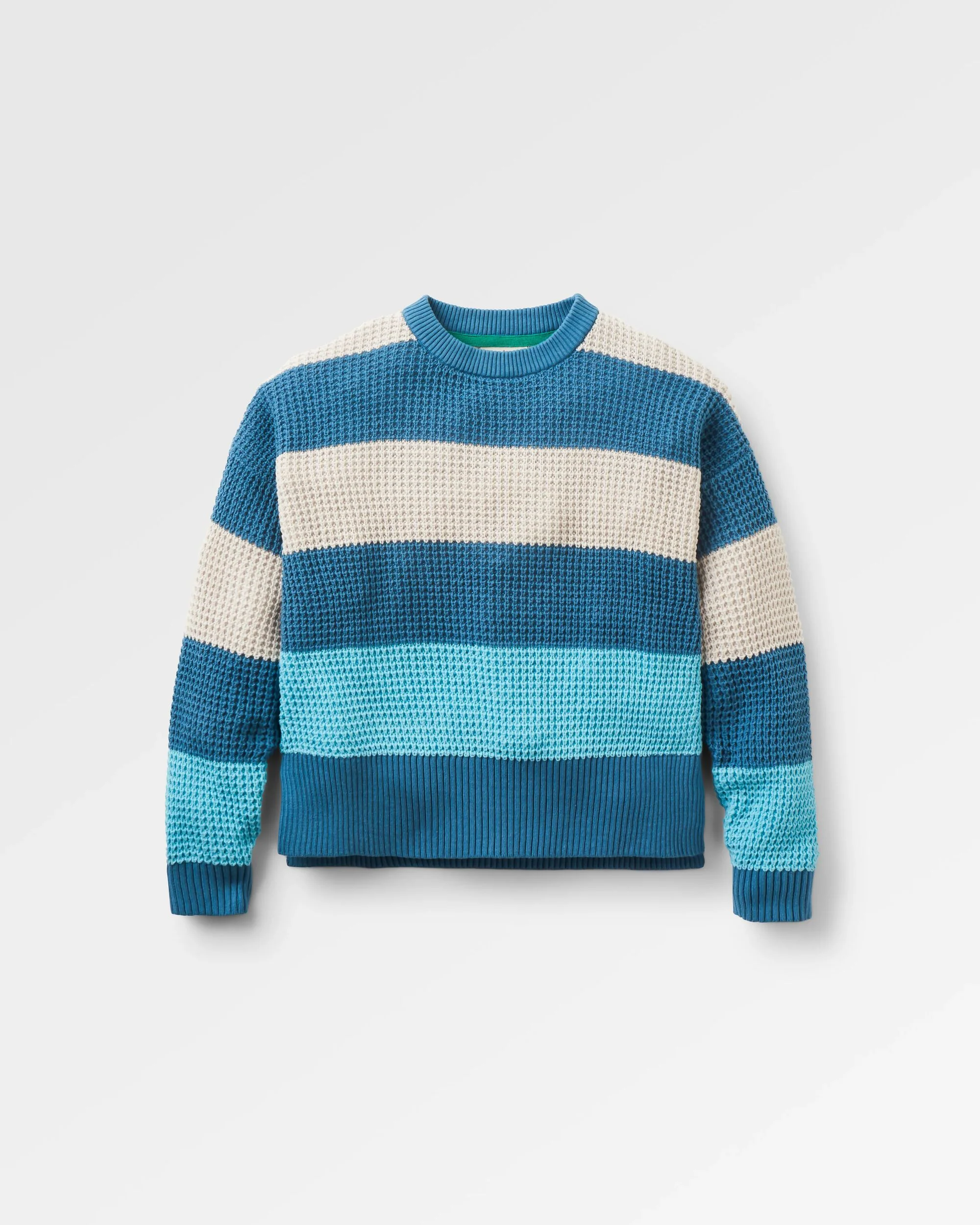 Reflection Stripey Jumper - Stormy Blue/Retro Blue - Image 2