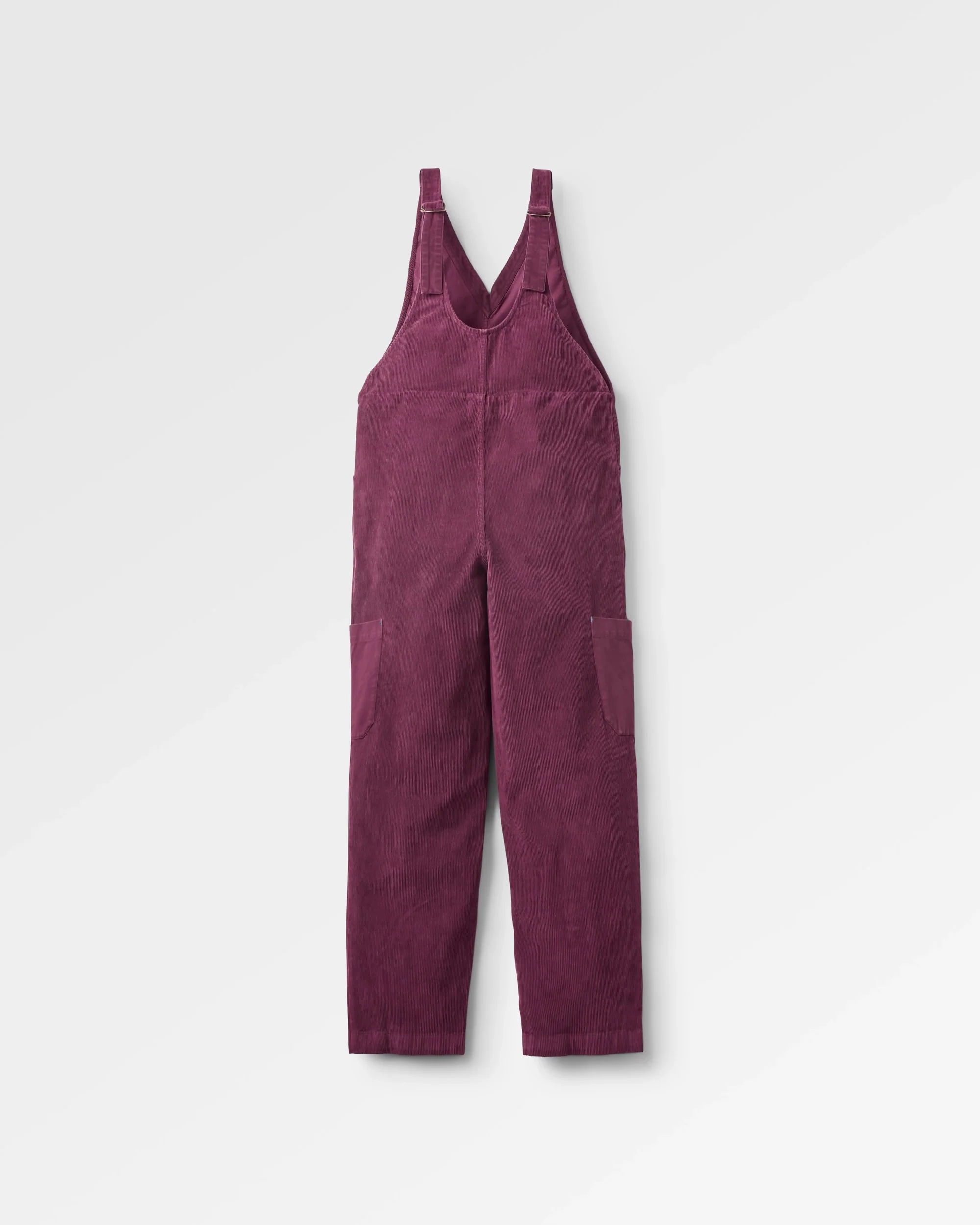 Refuel Organic Cotton Cord Dungarees - Fig - Image 4