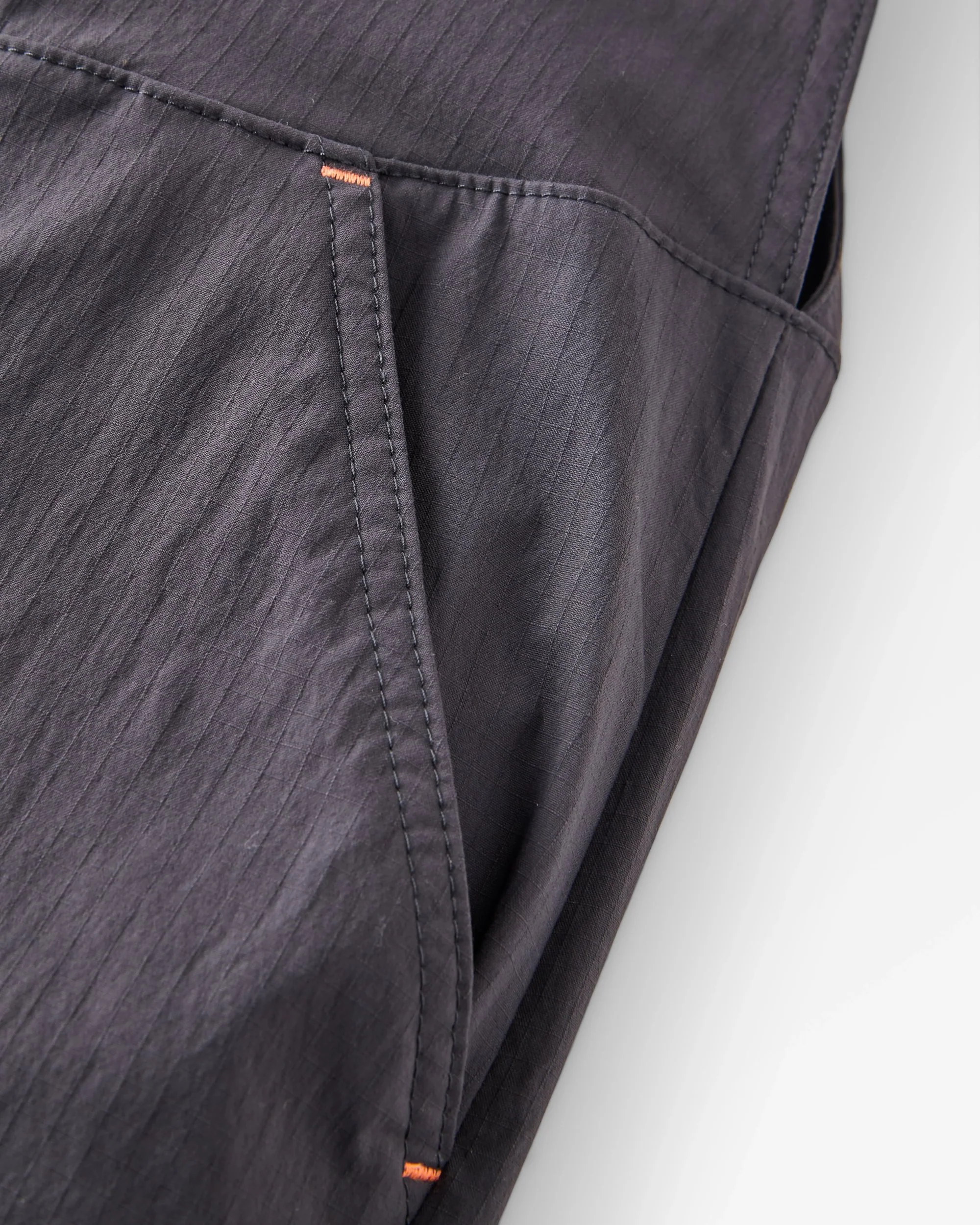 Refuel Ripstop Dungarees - Faded Black - Image 7