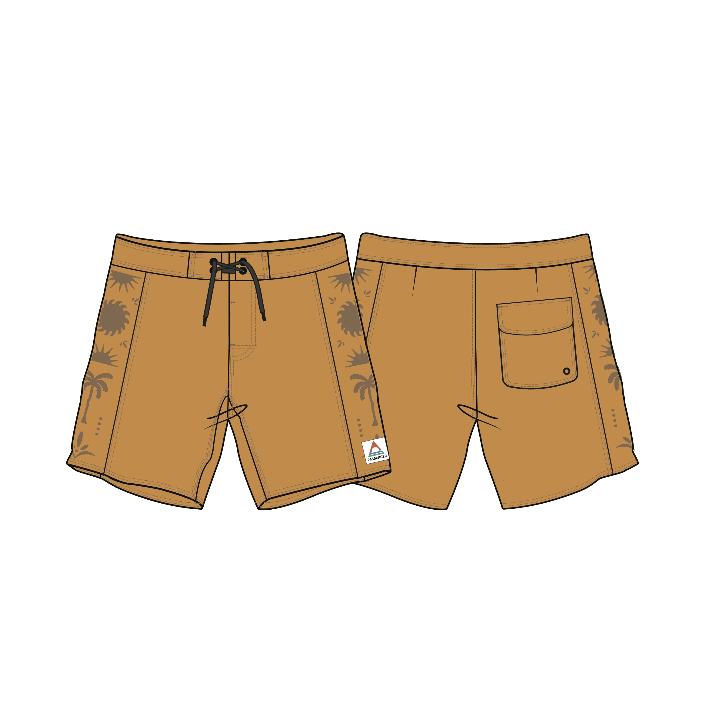 Rialto 16" Boardshort - Spruce Yellow - Image 7