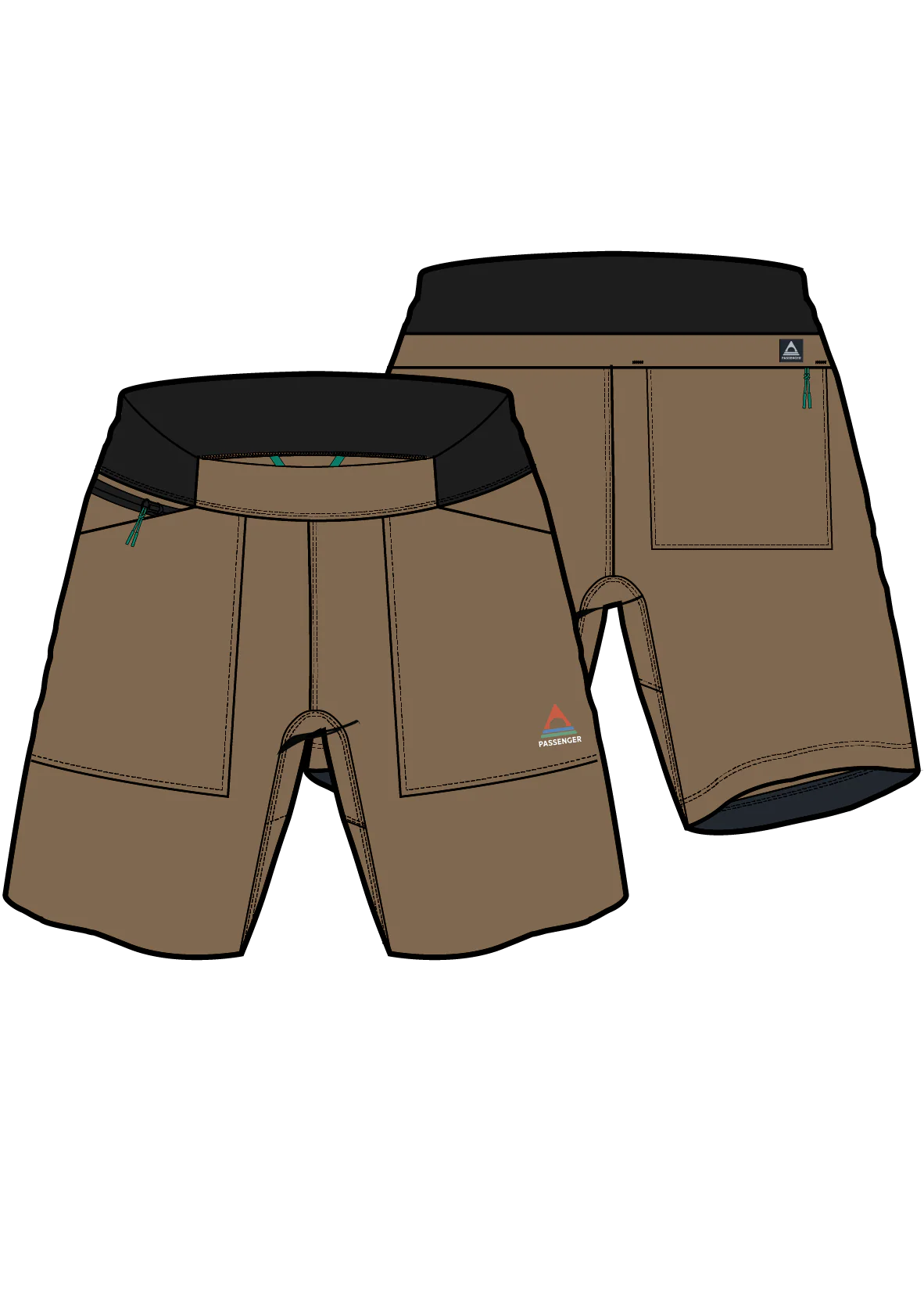 Ridescape Women's Active Short - Caramel Brown - Image 7