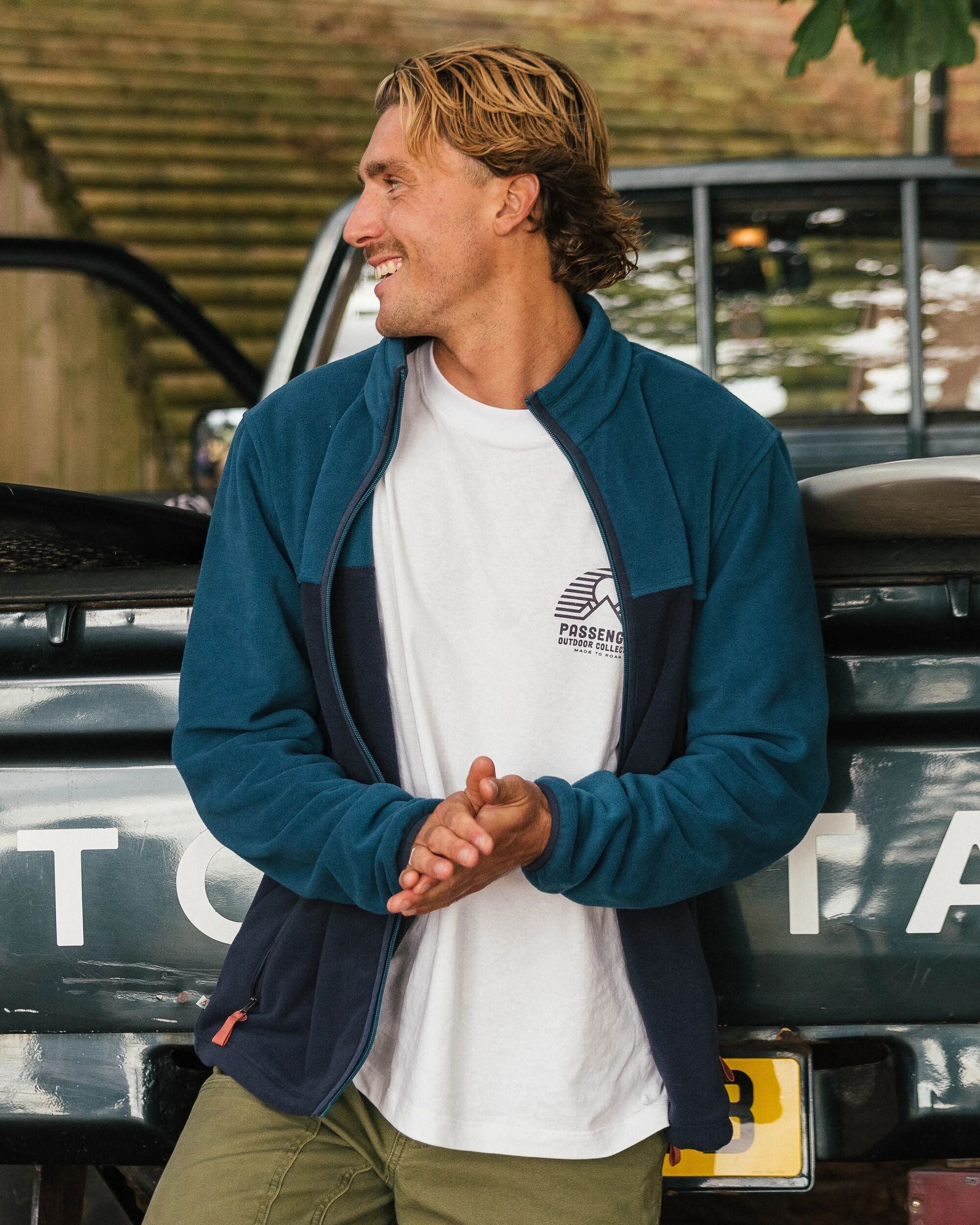 Ridge 2.0 Full Zip Polar Fleece - Tidal Blue/Rich Navy - Image 4