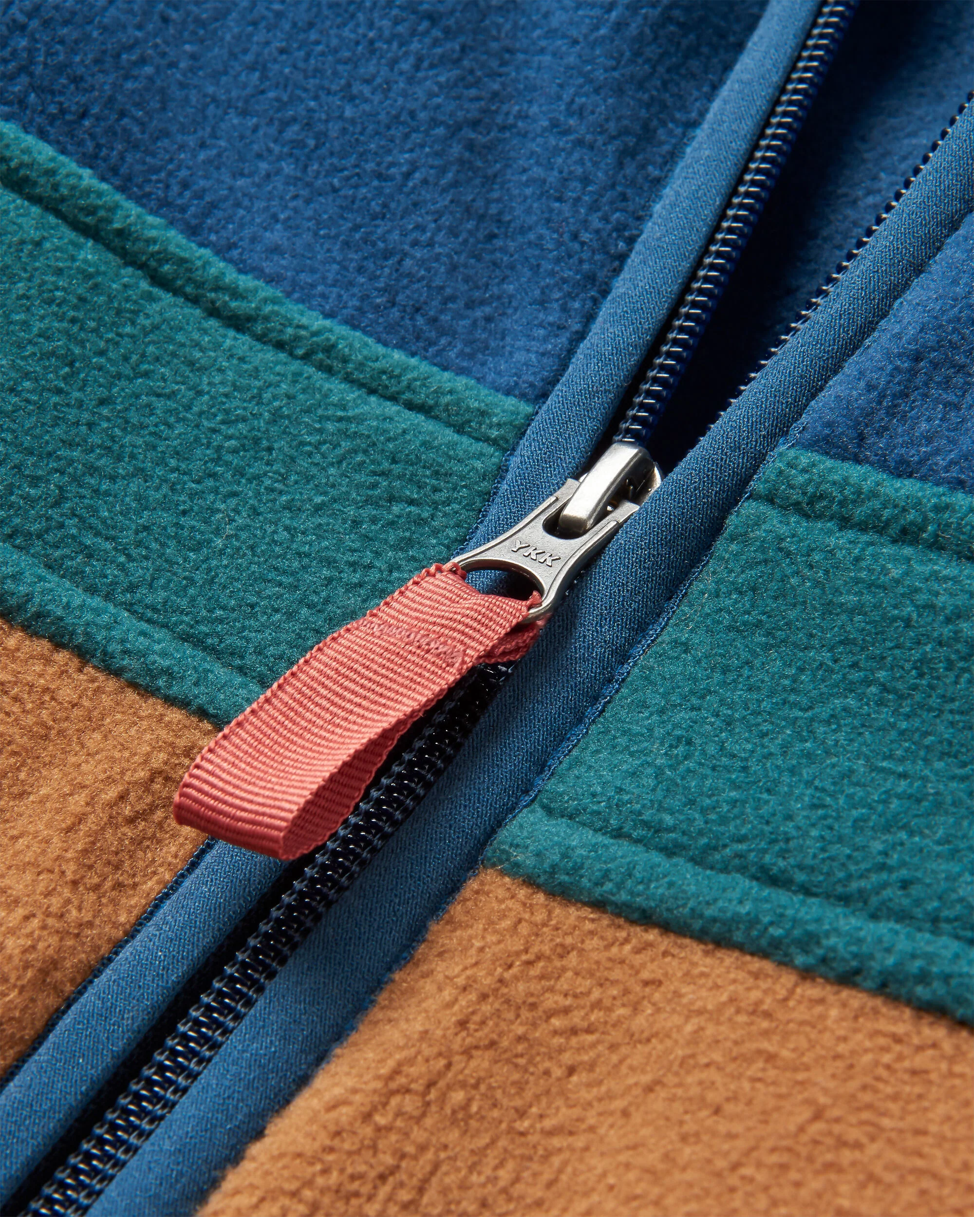 Ridge Full Zip Polar Fleece - Dark Denim/Toffee - Image 8