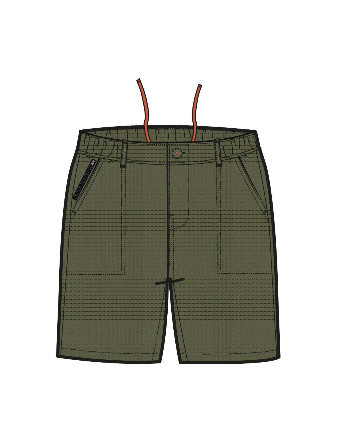 Rif-Raf Organic Cotton Ripstop Short - Khaki - Image 13