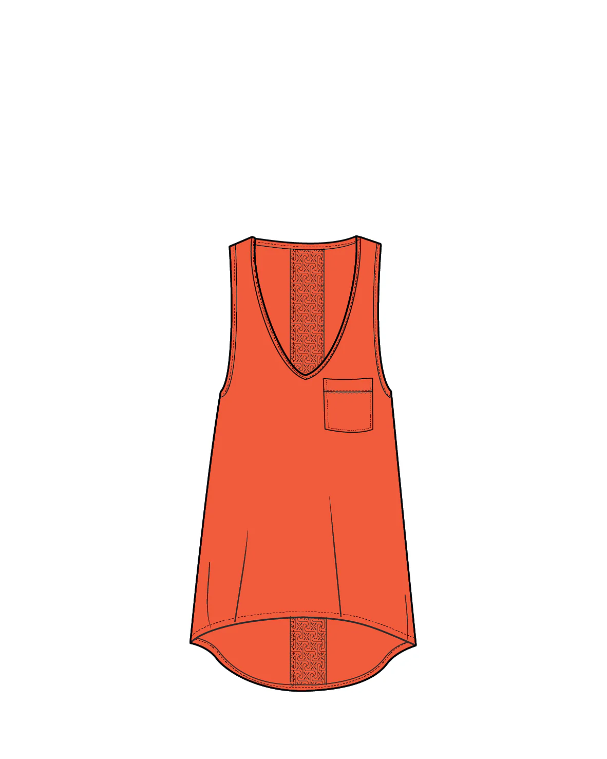 Rivergate Top - Ember Orange - Image 9