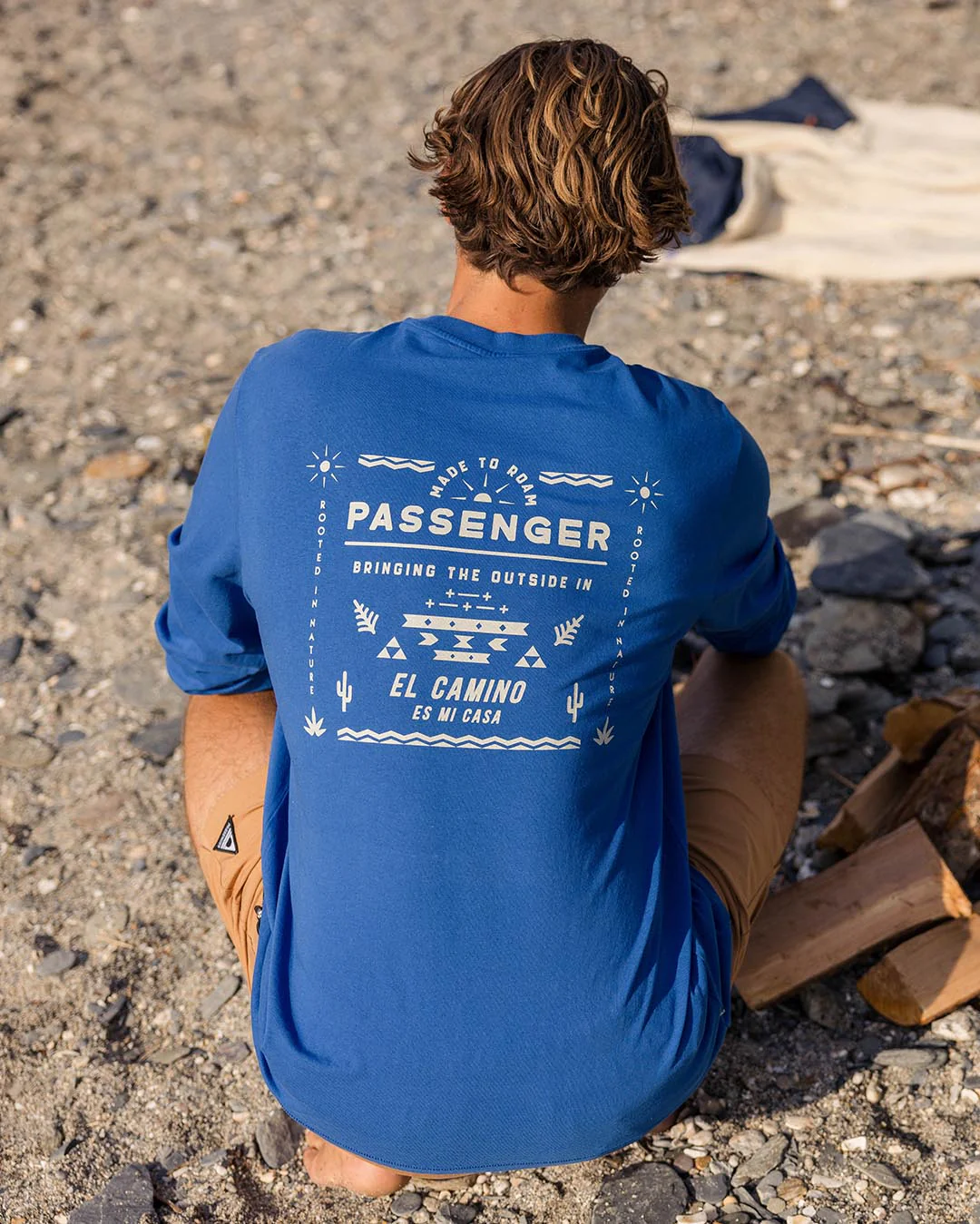 Roam Free LS T-Shirt - True Blue - Image 2