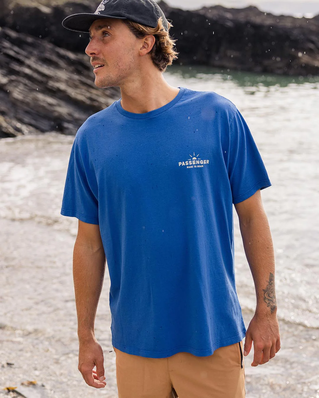 Roam Free T-Shirt - True Blue - Image 4