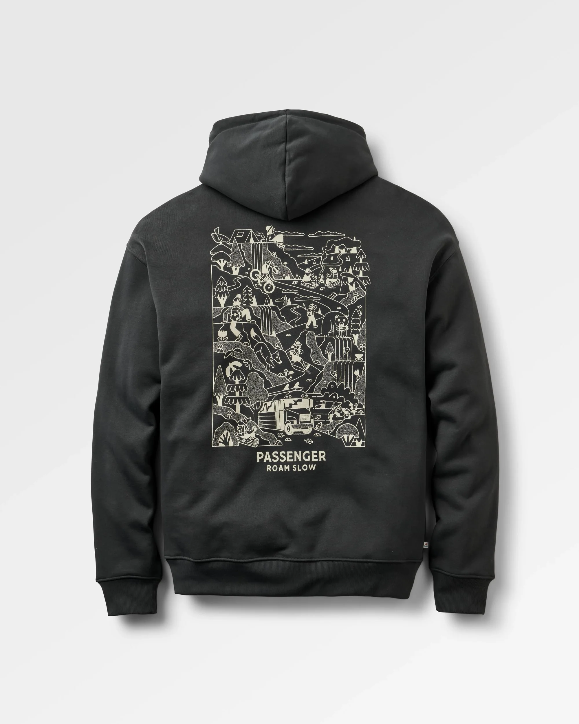 Roam Slow Men's Hoodie - Black - Image 5