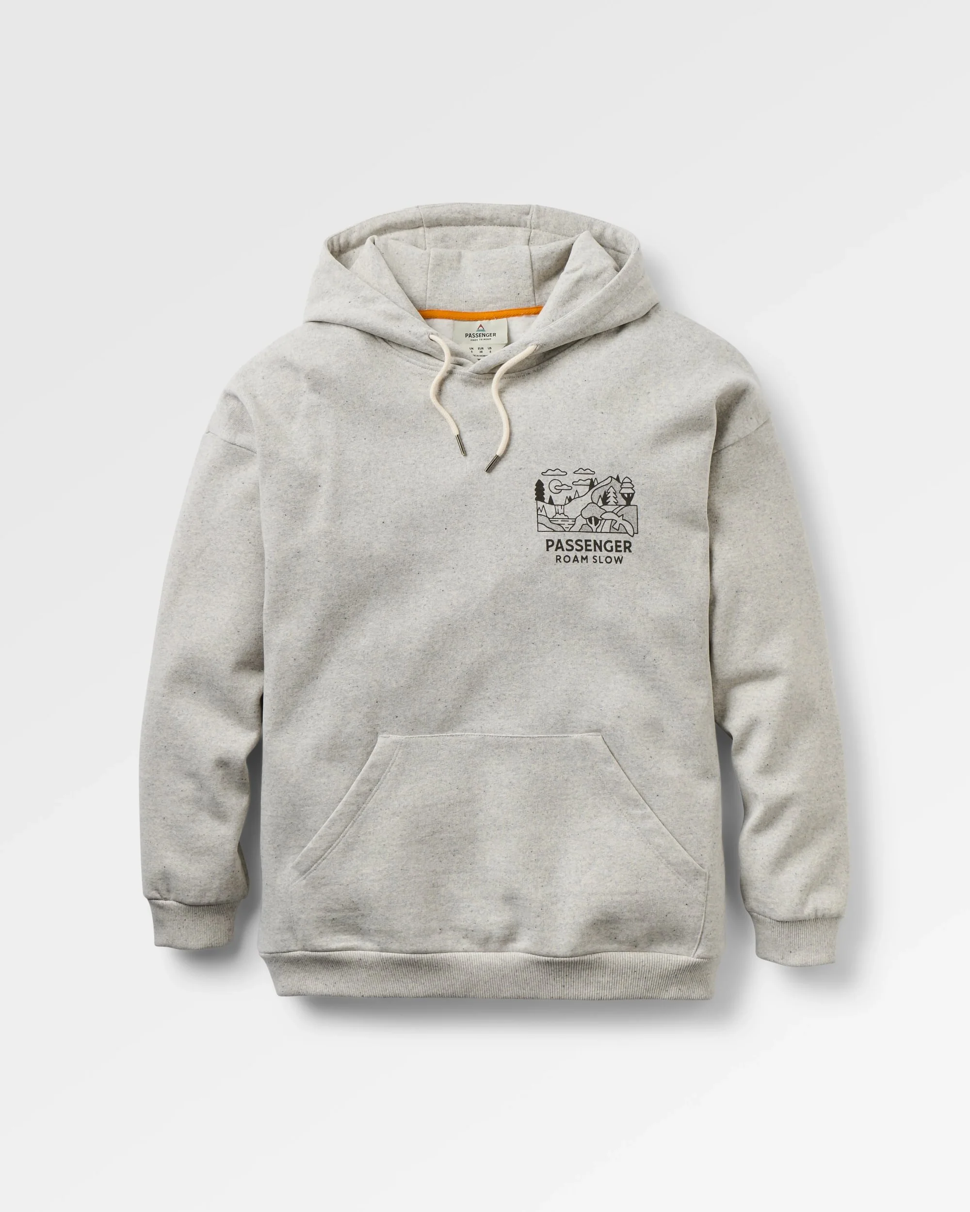 Roam Slow Women's Organic Cotton Hoodie - Light Grey Marl - Image 2
