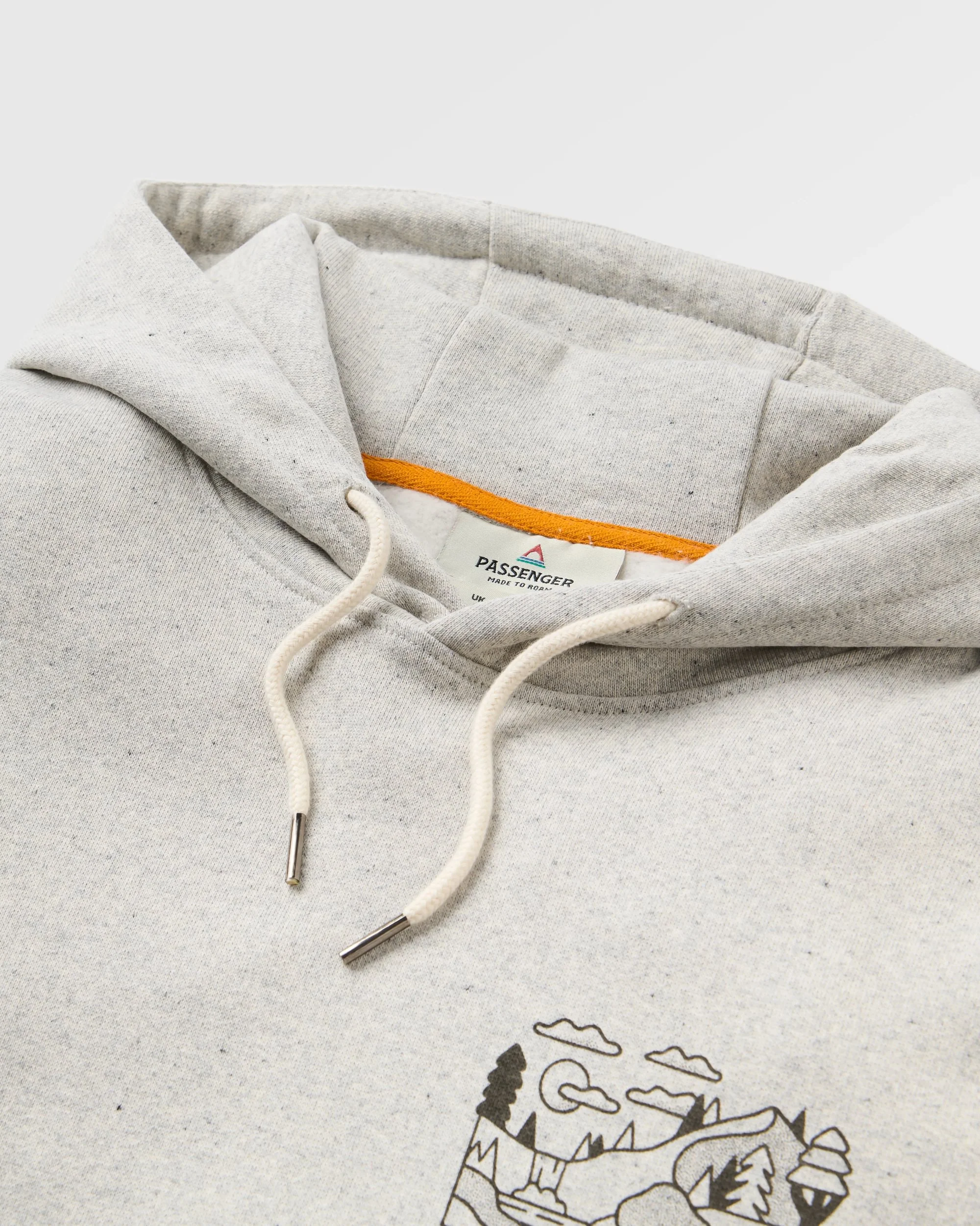 Roam Slow Women's Organic Cotton Hoodie - Light Grey Marl - Image 8