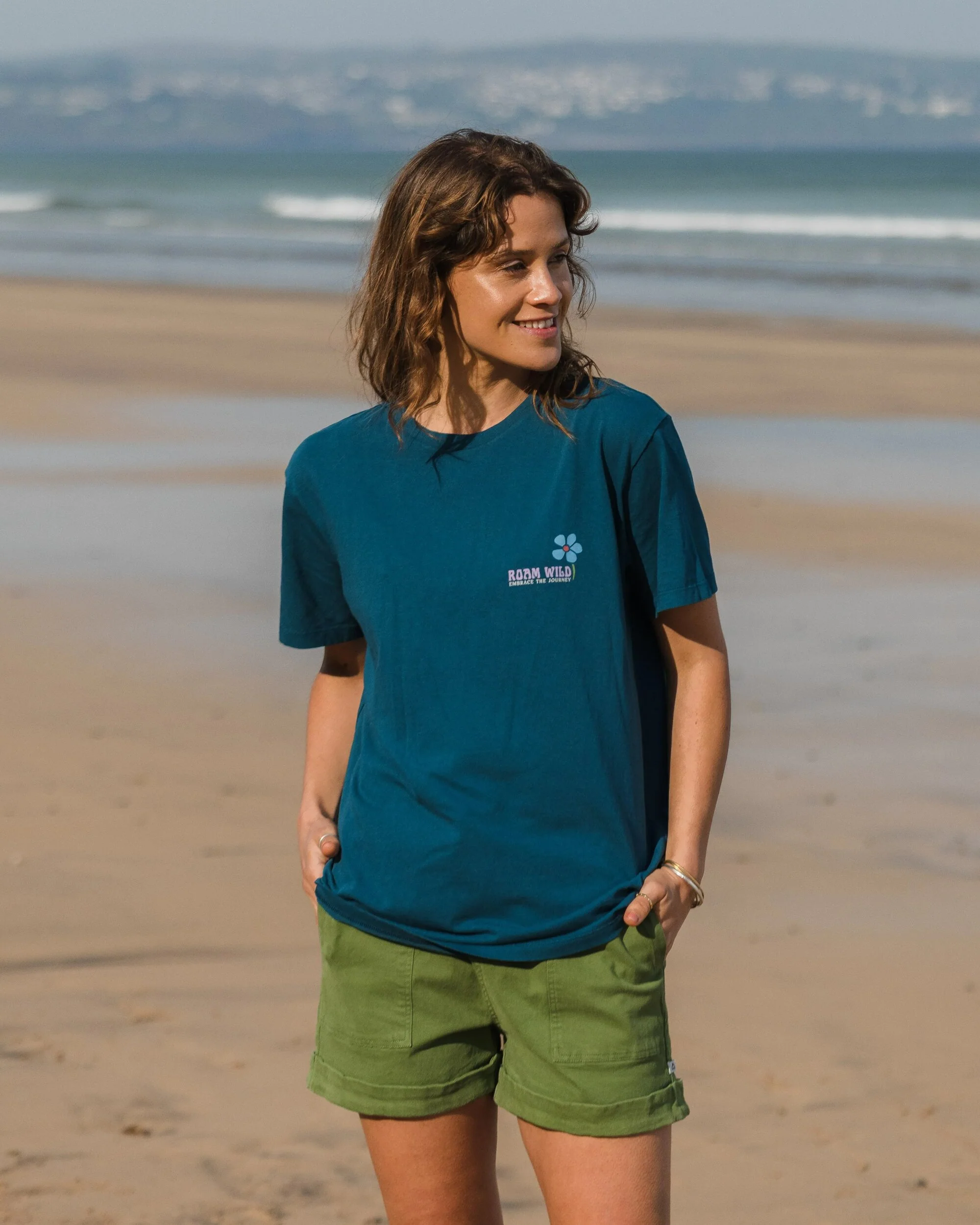 Roam Wild T-Shirt - Tidal Blue - Image 4