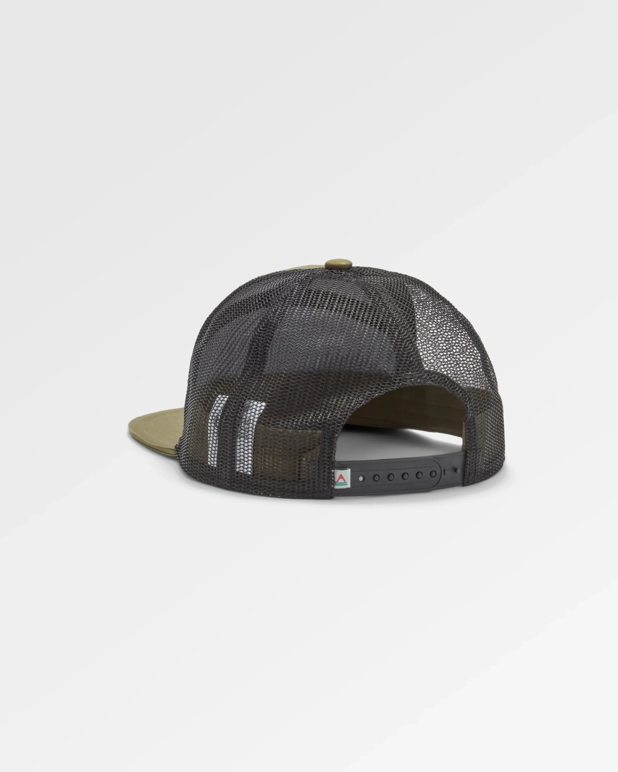 Roamer 7 Panel Organic Cotton Trucker Cap - Khaki - Image 3