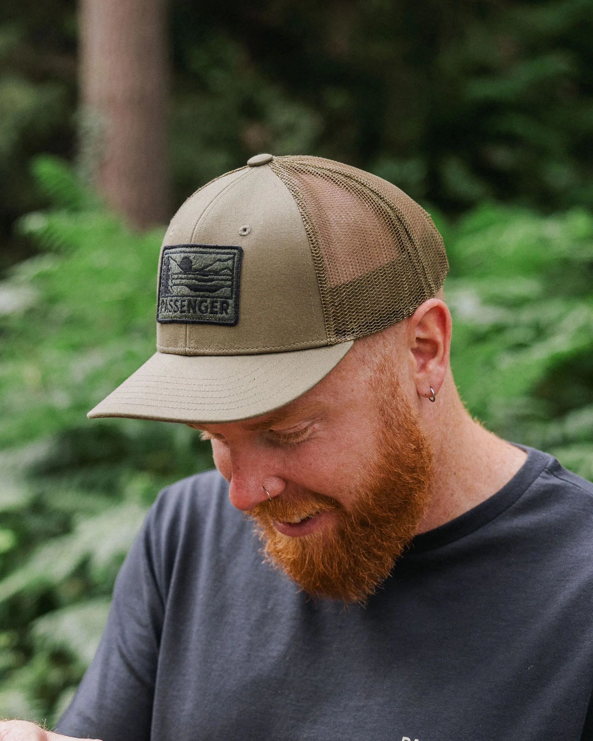 Roamer Mesh Trucker Cap - Khaki - Image 2