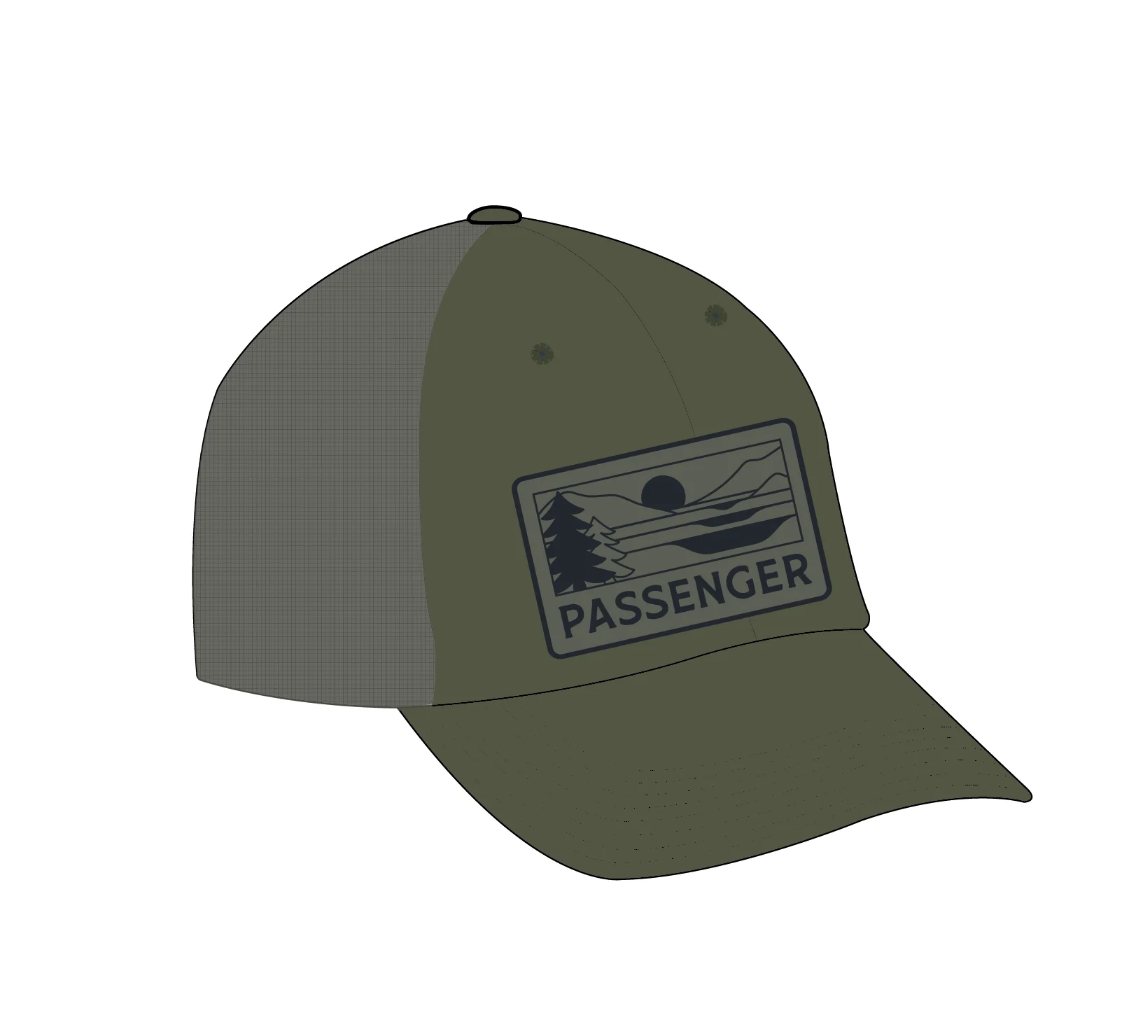 Roamer Mesh Trucker Cap - Khaki - Image 6