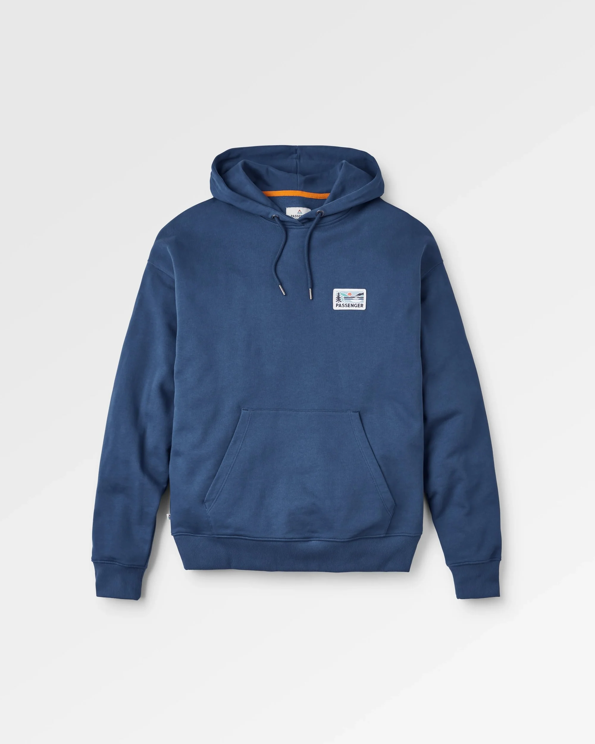 Roamer Patch Relaxed Fit Hoodie - Dark Denim - Image 2