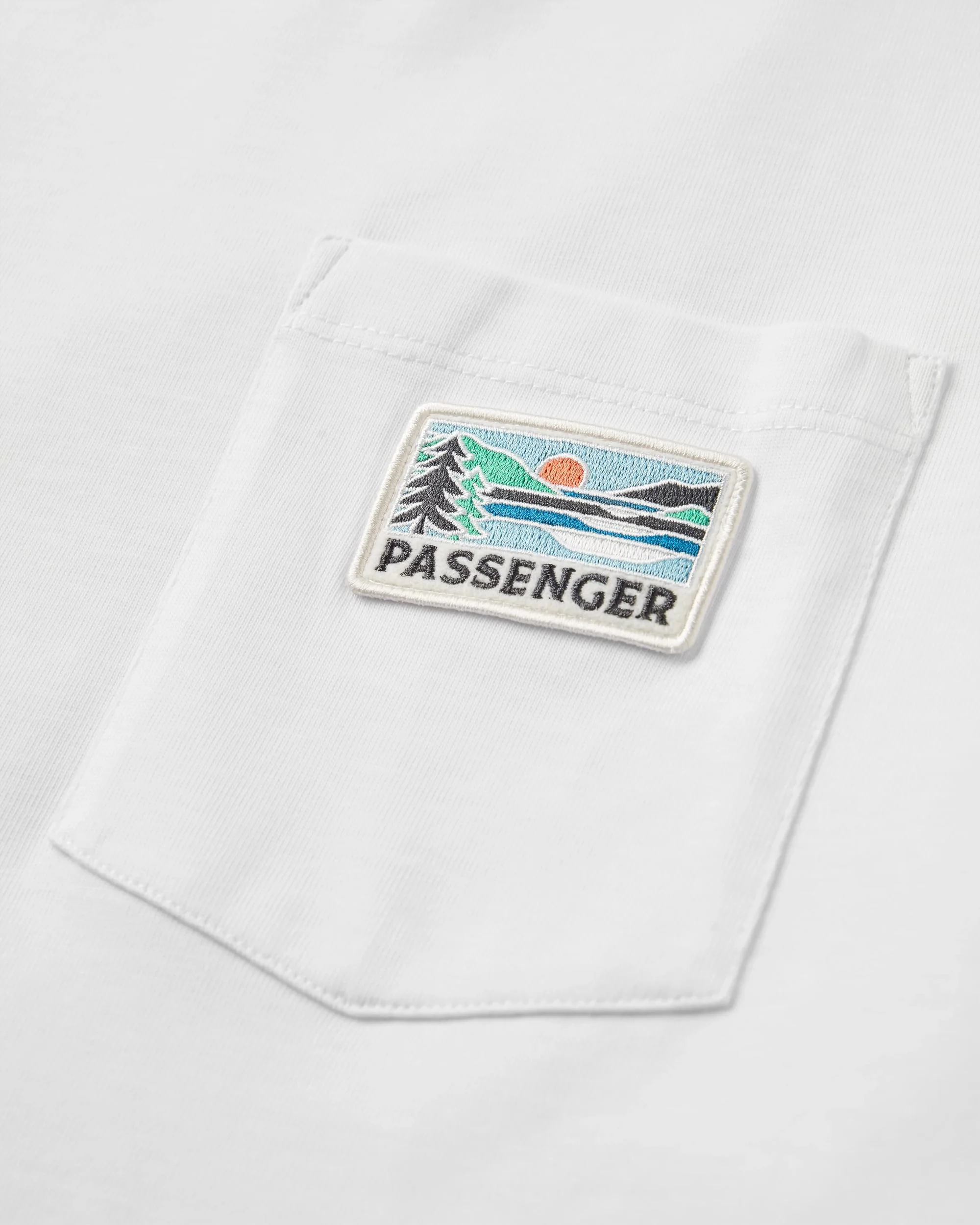 Roamer Patch Relaxed Fit T-Shirt - White - Image 4