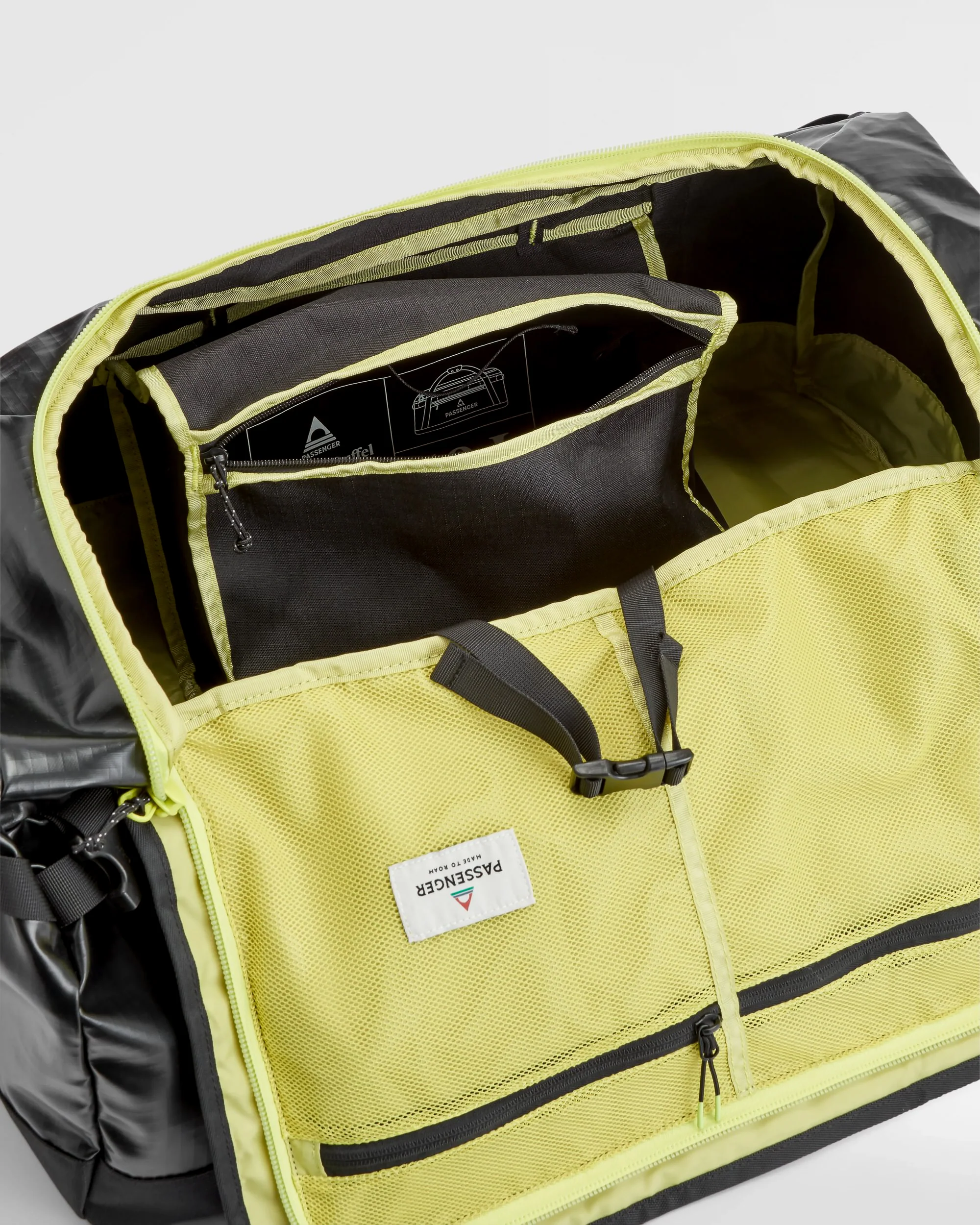 Roamer 60L Duffel Bag - Black - Image 15