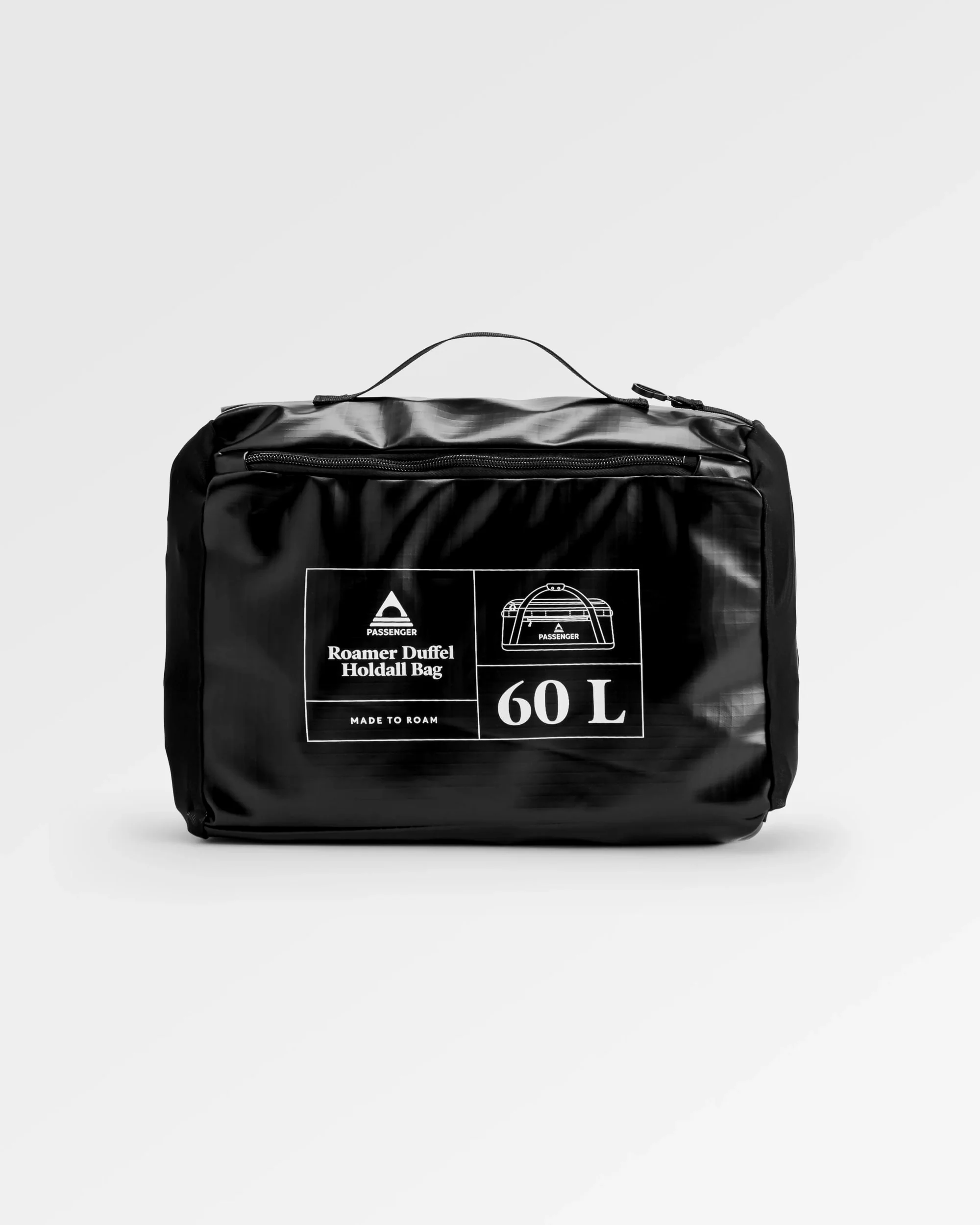 Roamer 60L Duffel Bag - Black - Image 9