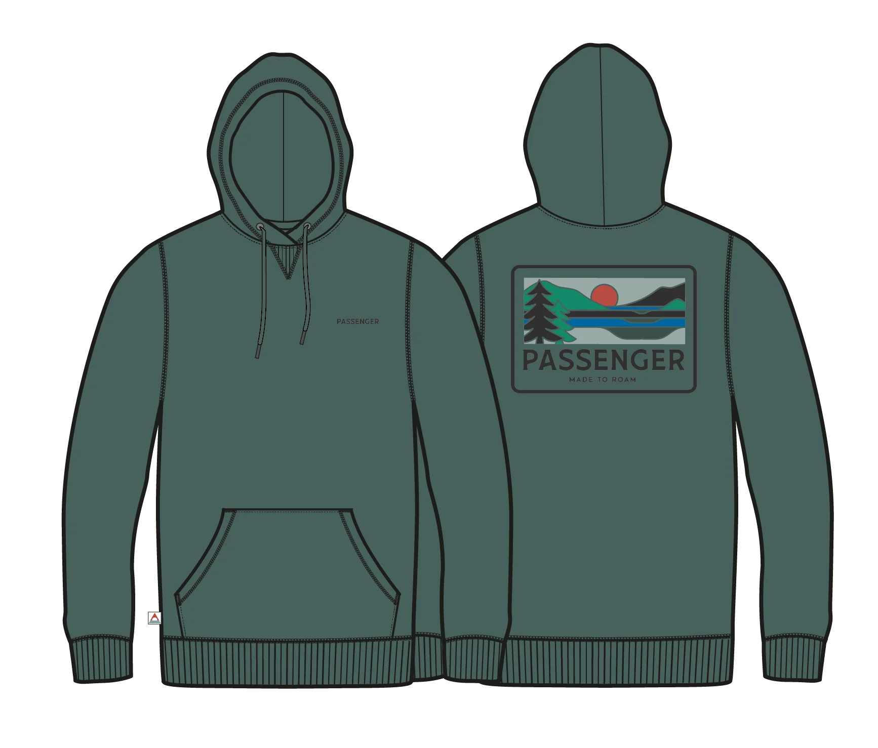 Roamer Hoodie - Deep Ocean - Image 9