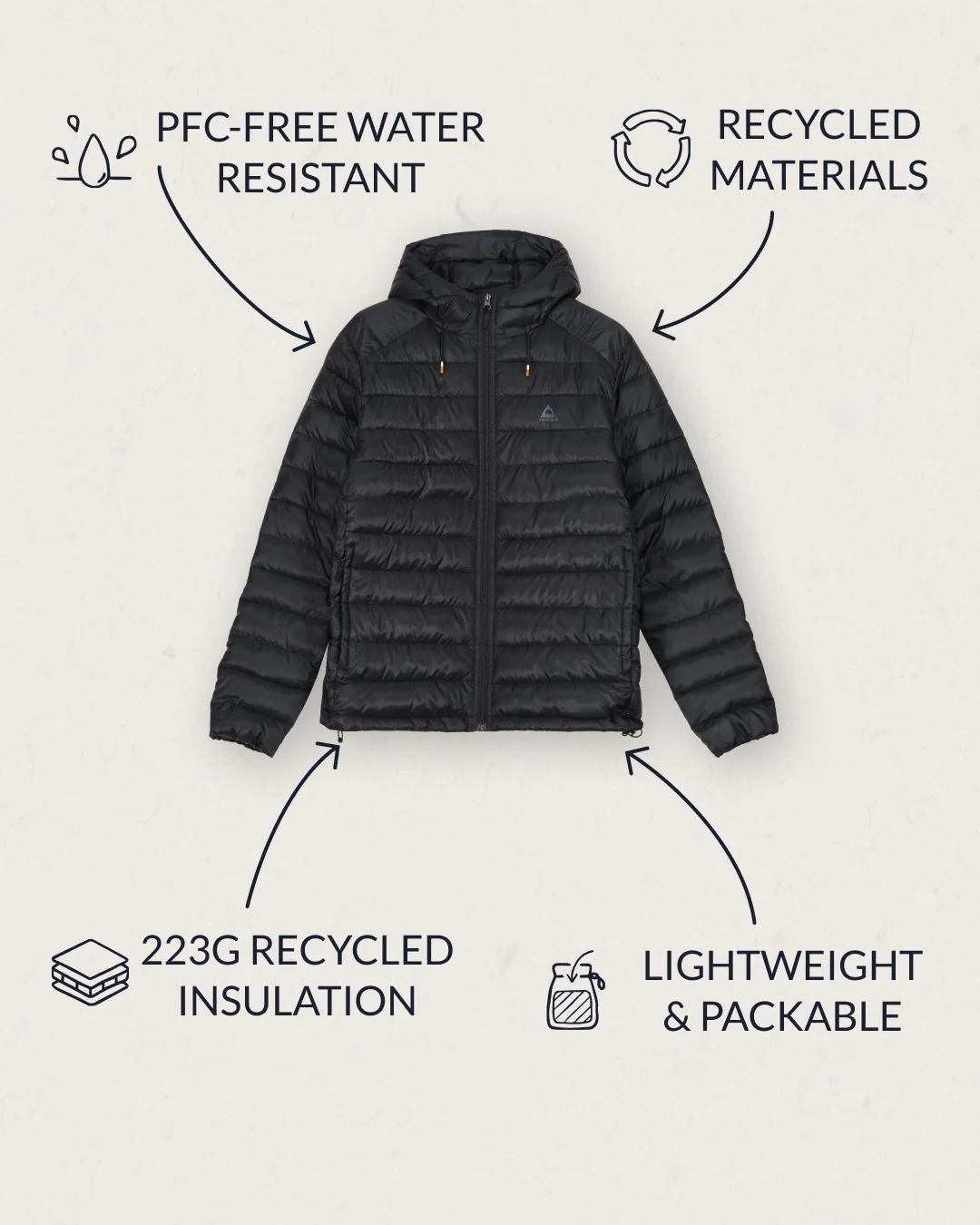 Roamer 2.0 Insulated Jacket - True Black - Image 3