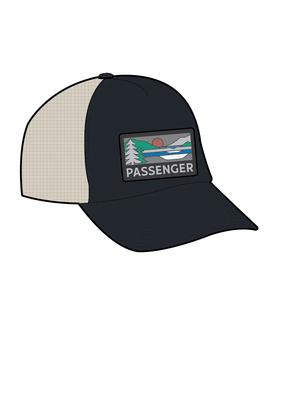 Roamer Snapback Trucker Cap - Black - Image 5