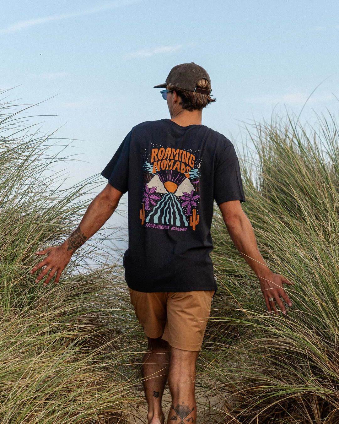 Roaming Nomads T-Shirt - Black - Image 4