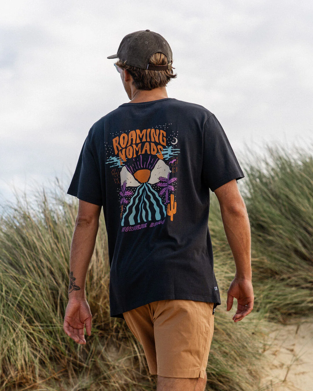 Roaming Nomads T-Shirt - Black - Image 5