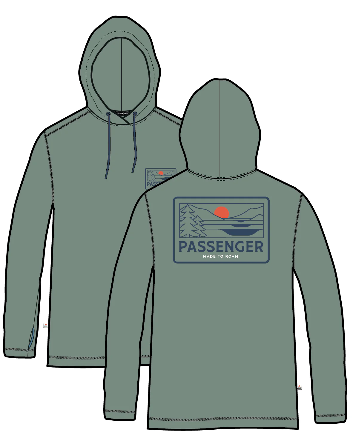 Roamscreen UPF50 Drirelease® Men's Hoodie - Pistachio - Image 13