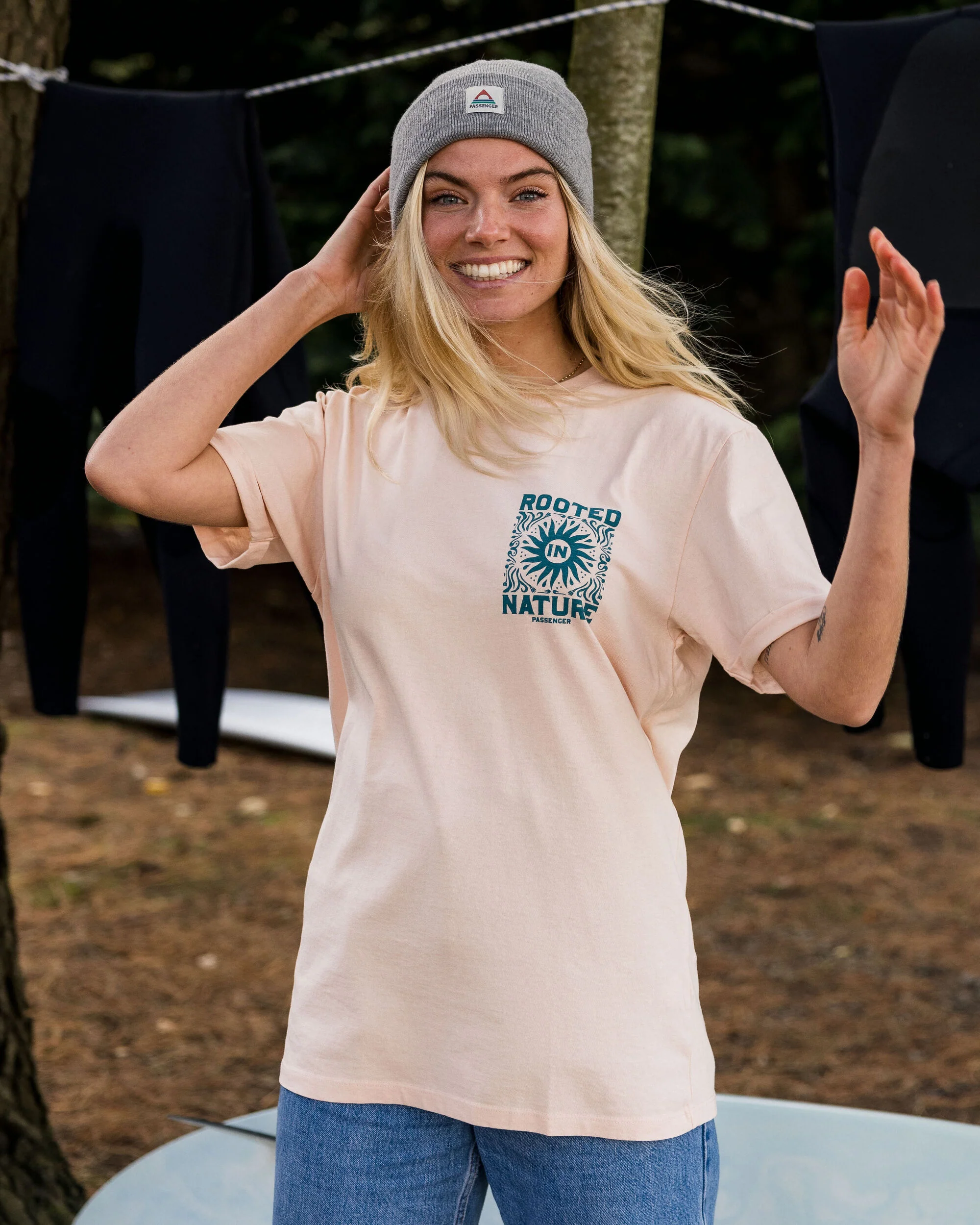 Rooted In Nature T-Shirt - Peach Whip - Image 3