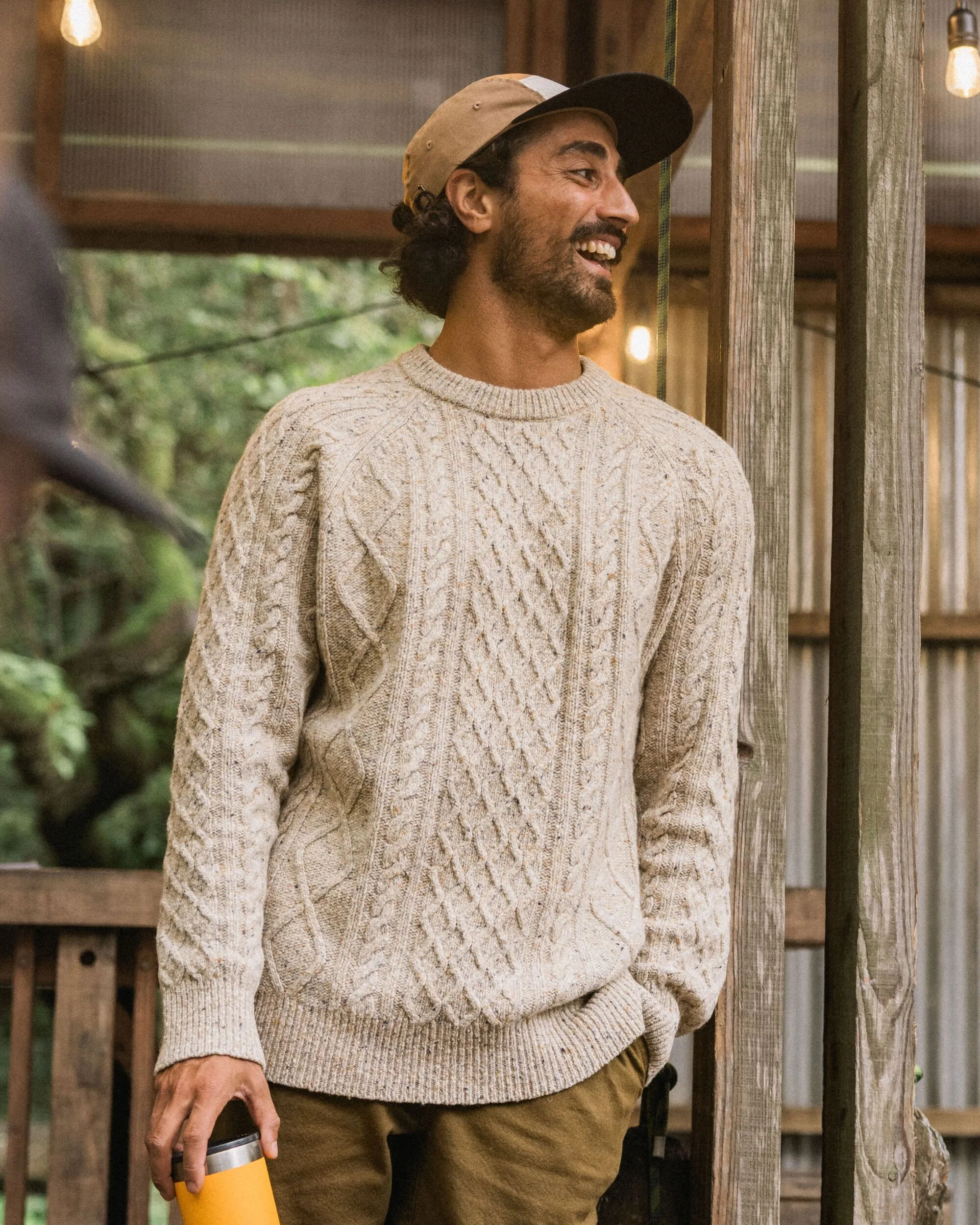 Sandbar Merino Wool Blend Jumper - Oatmeal - Image 5