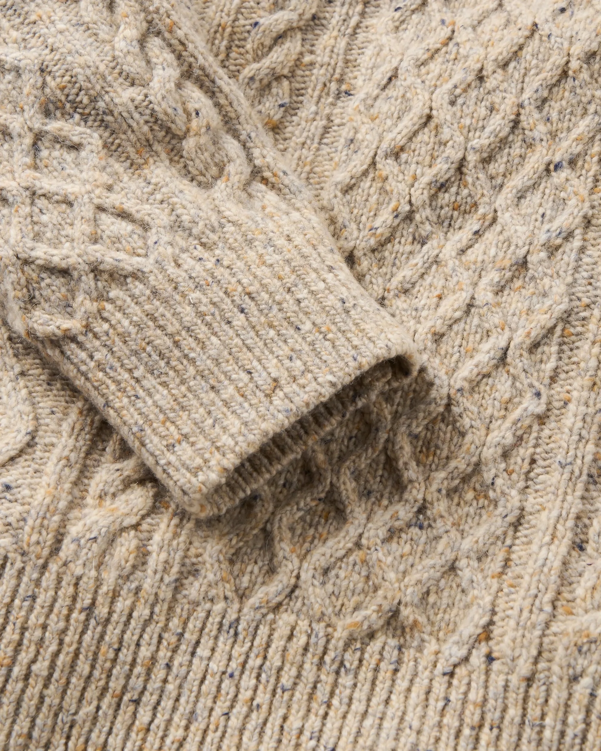 Sandbar Merino Wool Blend Jumper - Oatmeal - Image 9