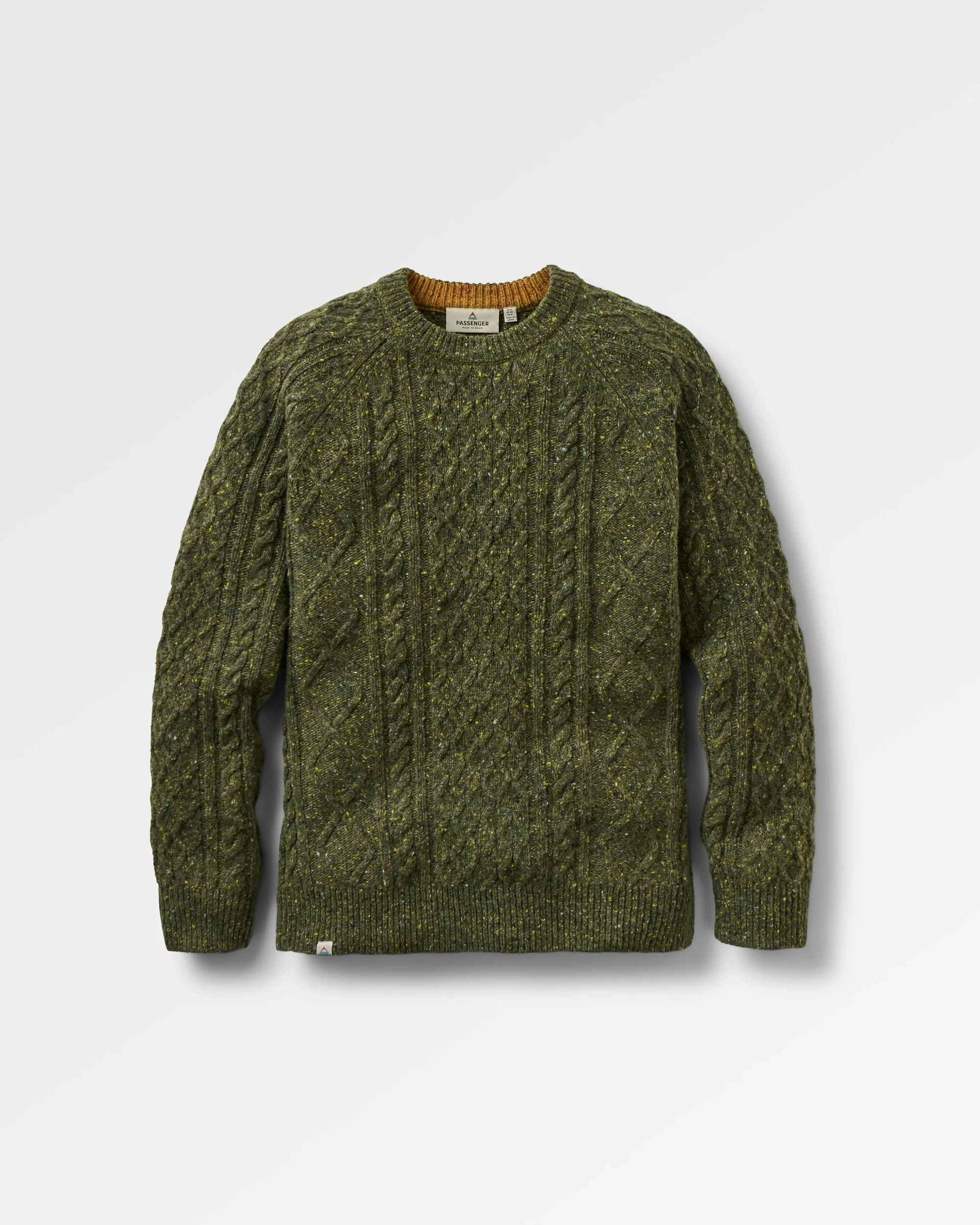 Sandbar Merino Blend Knitted Jumper - Khaki - Image 2