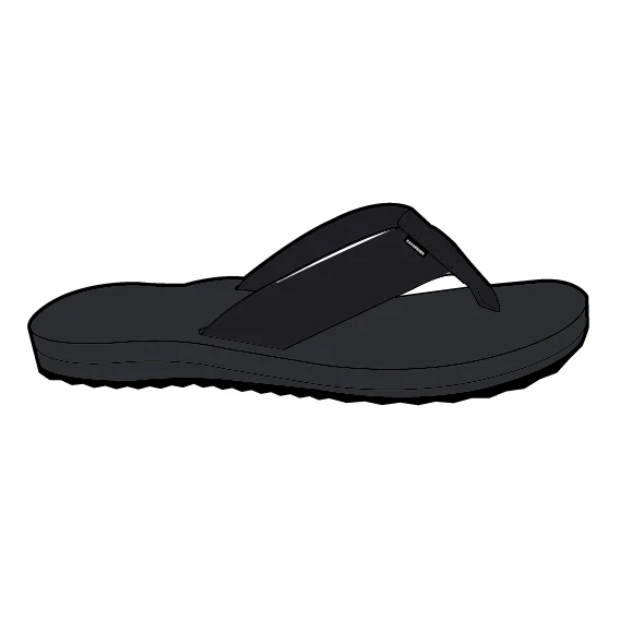 Santos Flip Flop - Black - Image 10