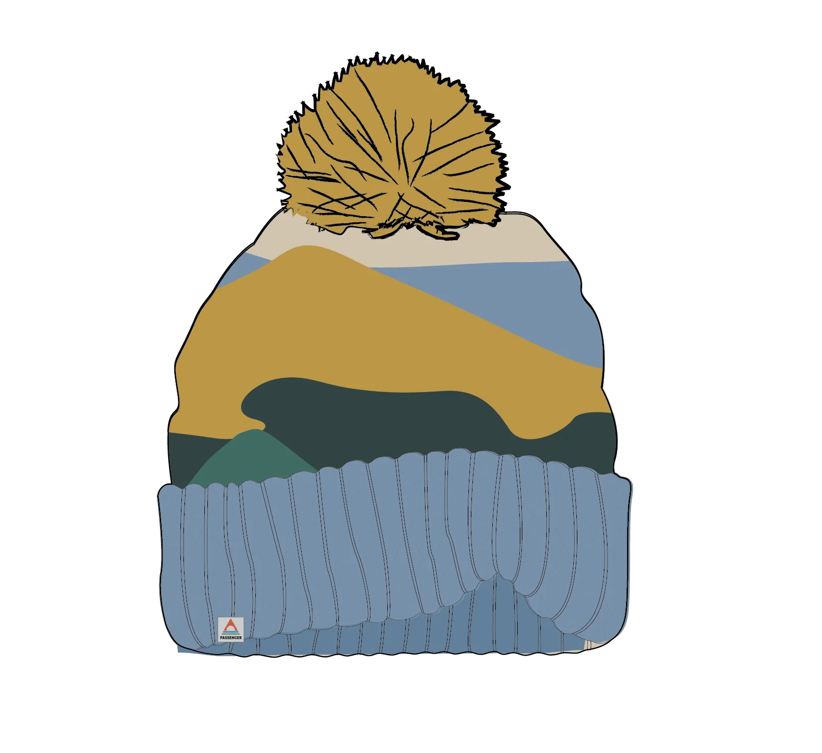 Scenic Bobble Beanie - Scenic Dark Fern - Image 5