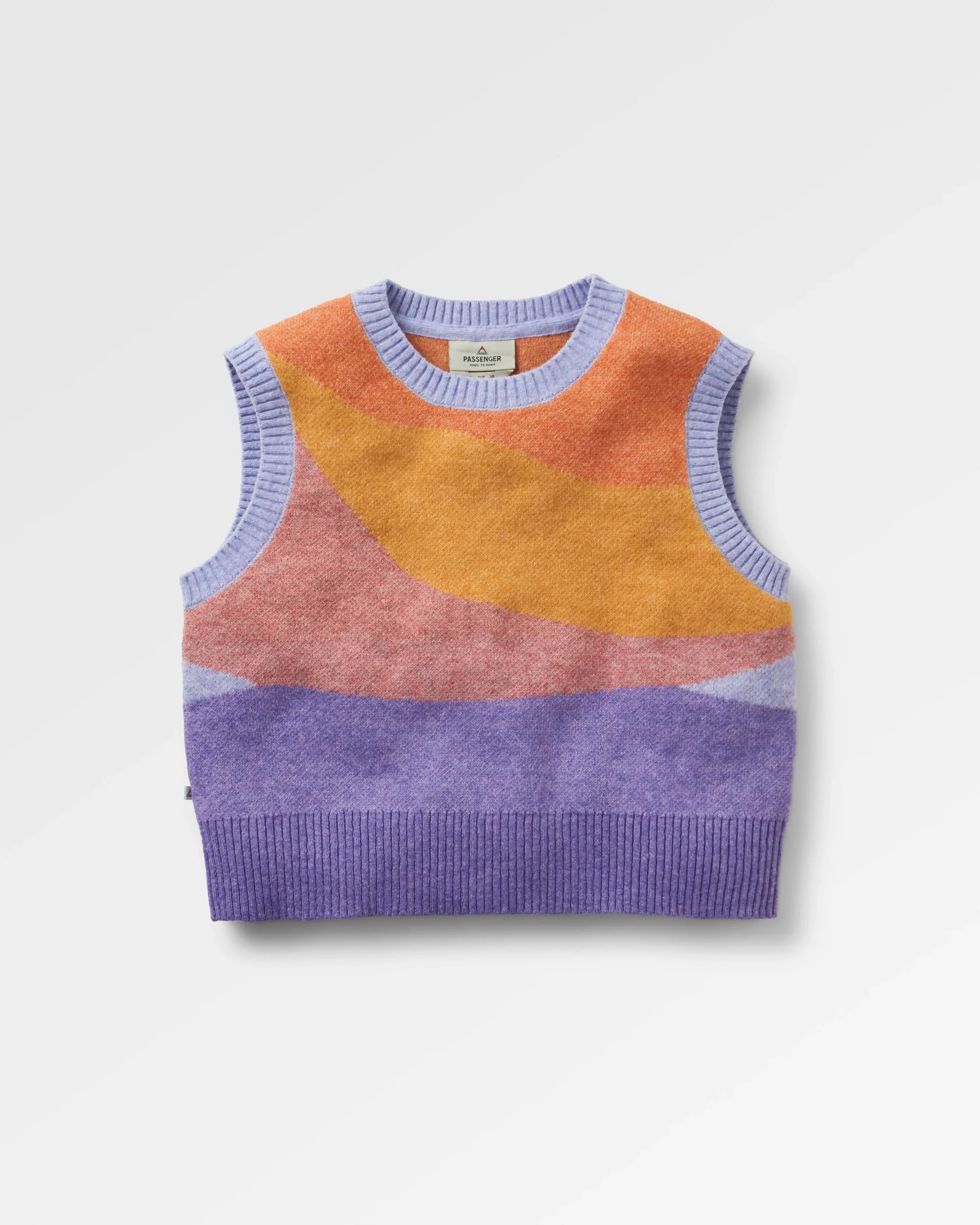Scenic Knitted Vest - Scenic Sunrise Orange - Image 2