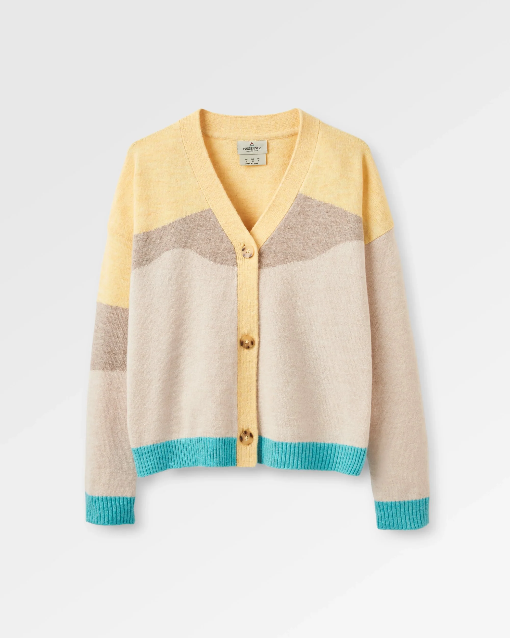 Scenic 'Light' Knitted Cardigan - Scenic Yellow - Image 2
