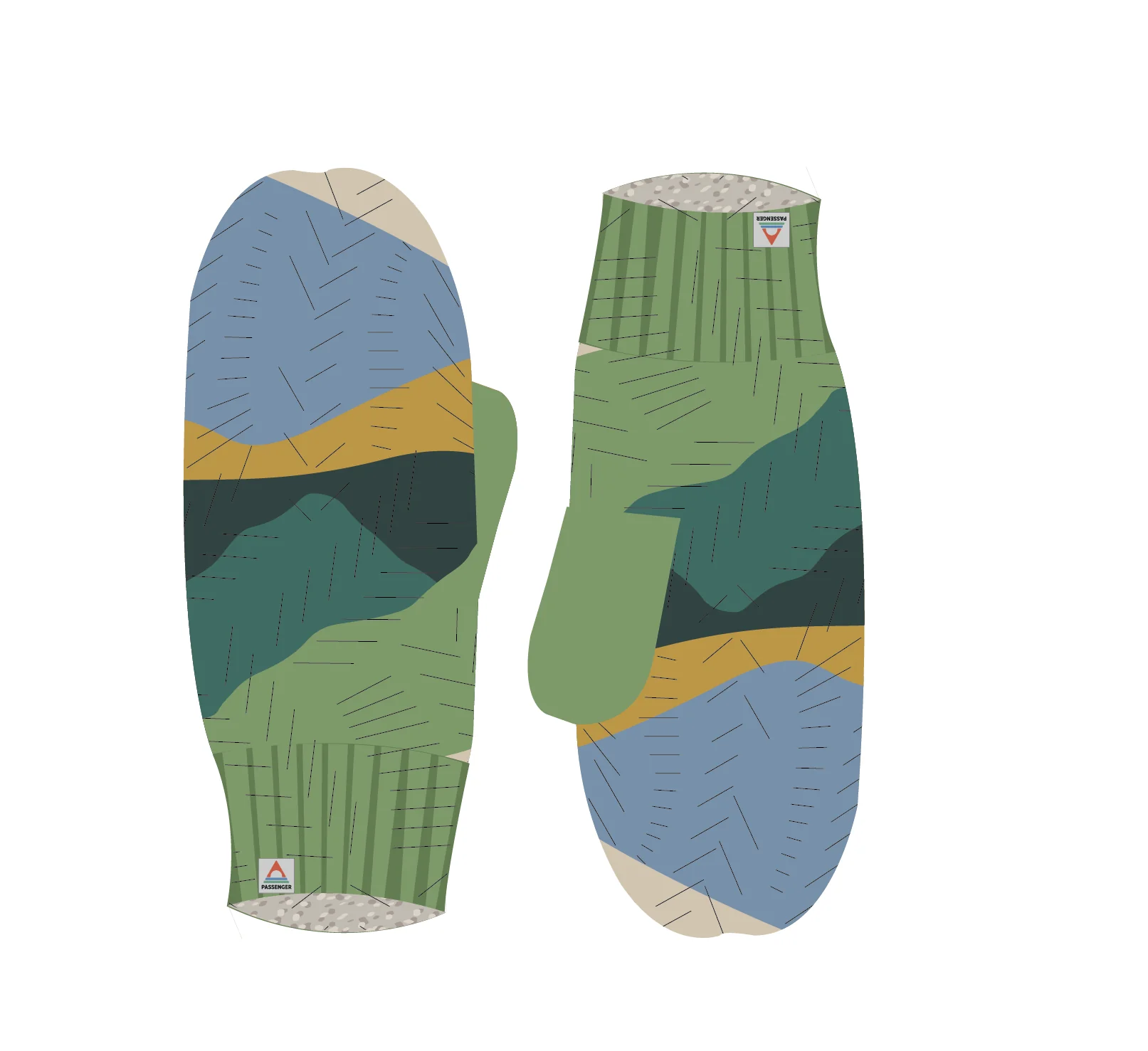 Scenic Fleece Lined Mittens - Scenic Dark Fern - Image 6