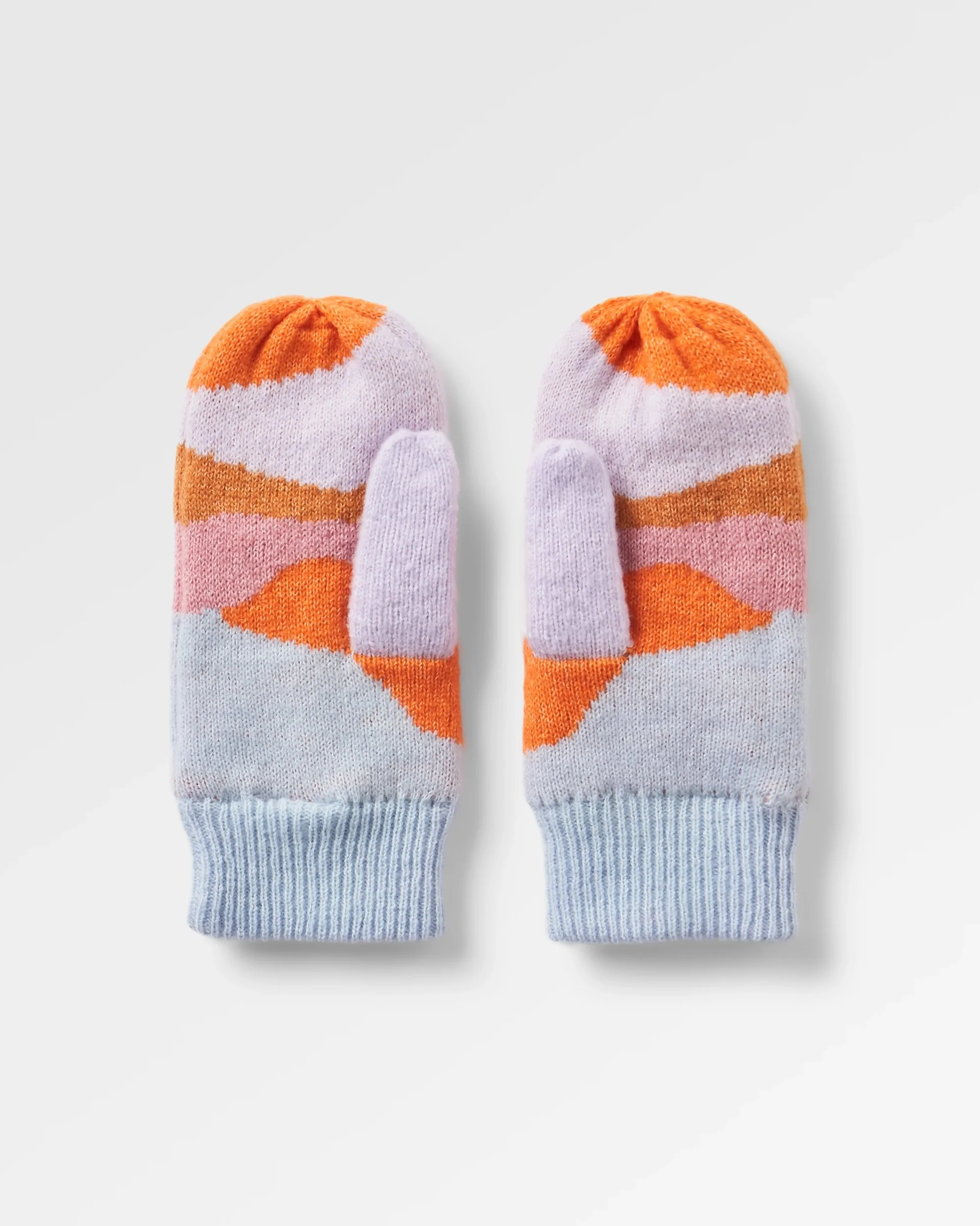 Scenic Fleece Lined Mittens - Scenic Sunrise Orange - Image 2