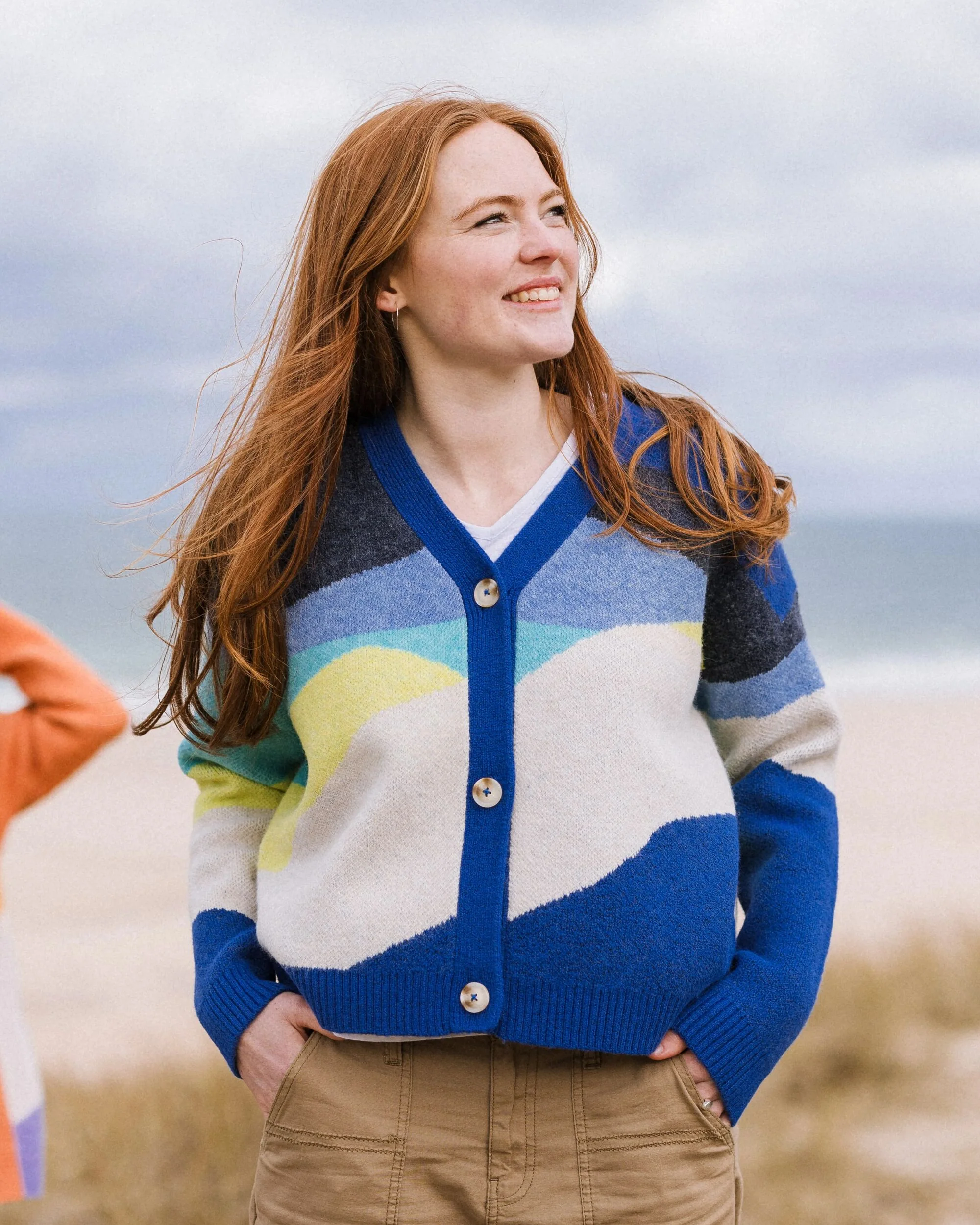 Scenic Knitted Cardigan - Scenic Azure Blue - Image 3