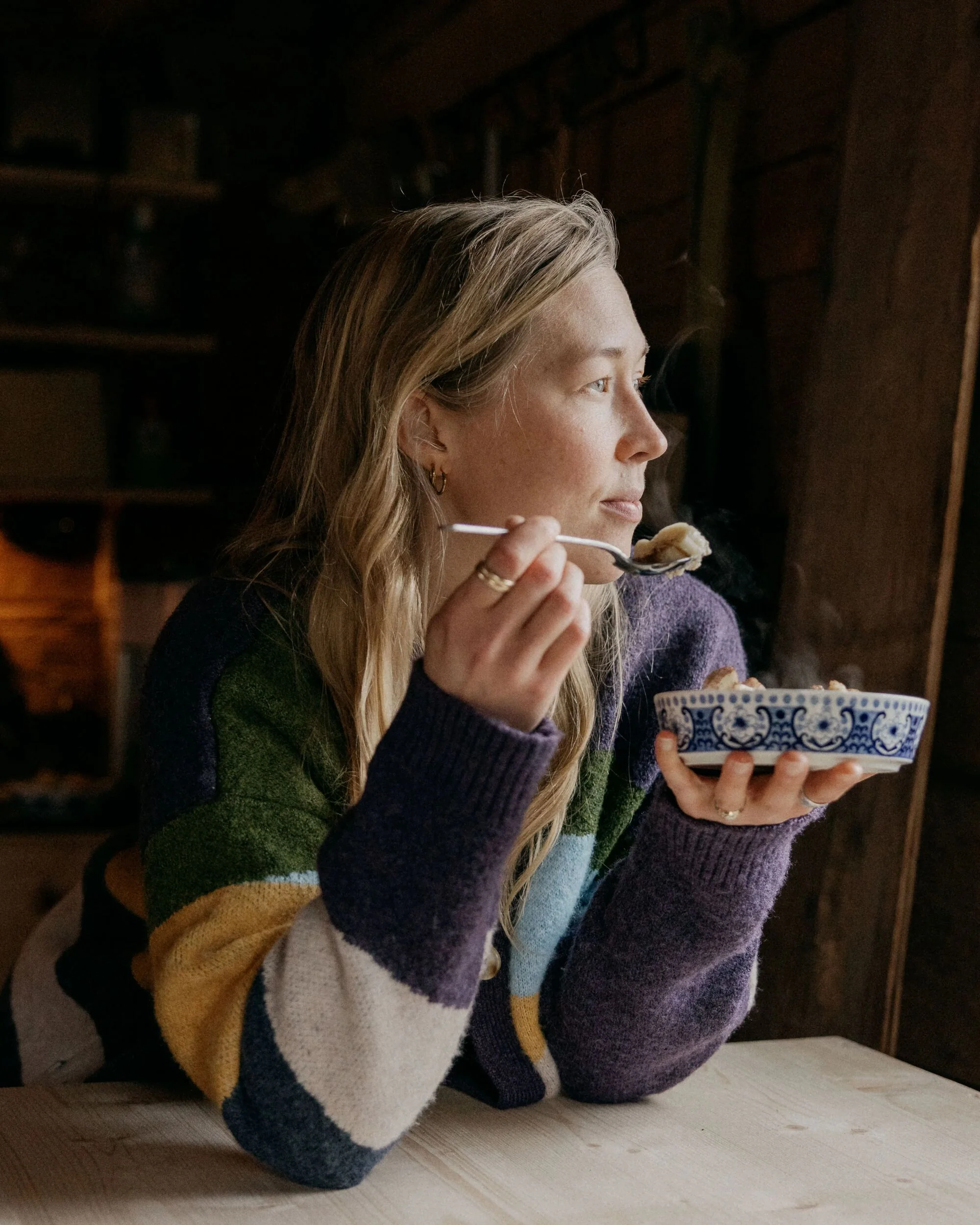 Scenic Knitted Cardigan - Scenic Deep Plum - Image 3