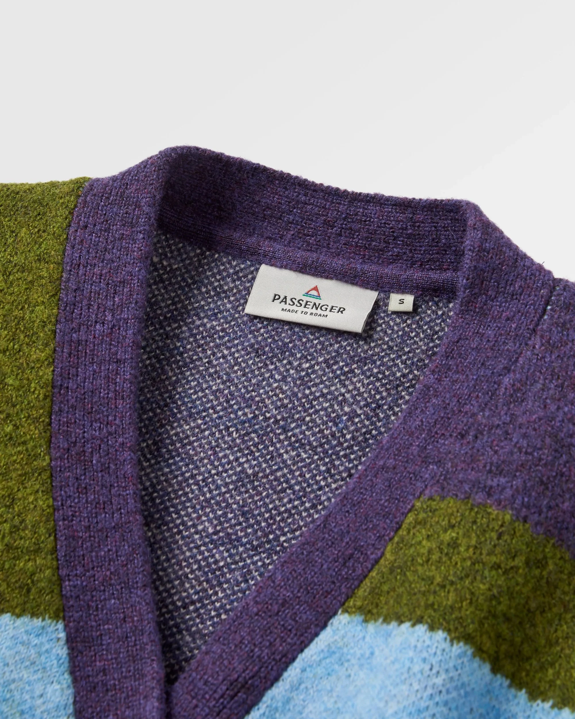 Scenic Knitted Cardigan - Scenic Deep Plum - Image 6